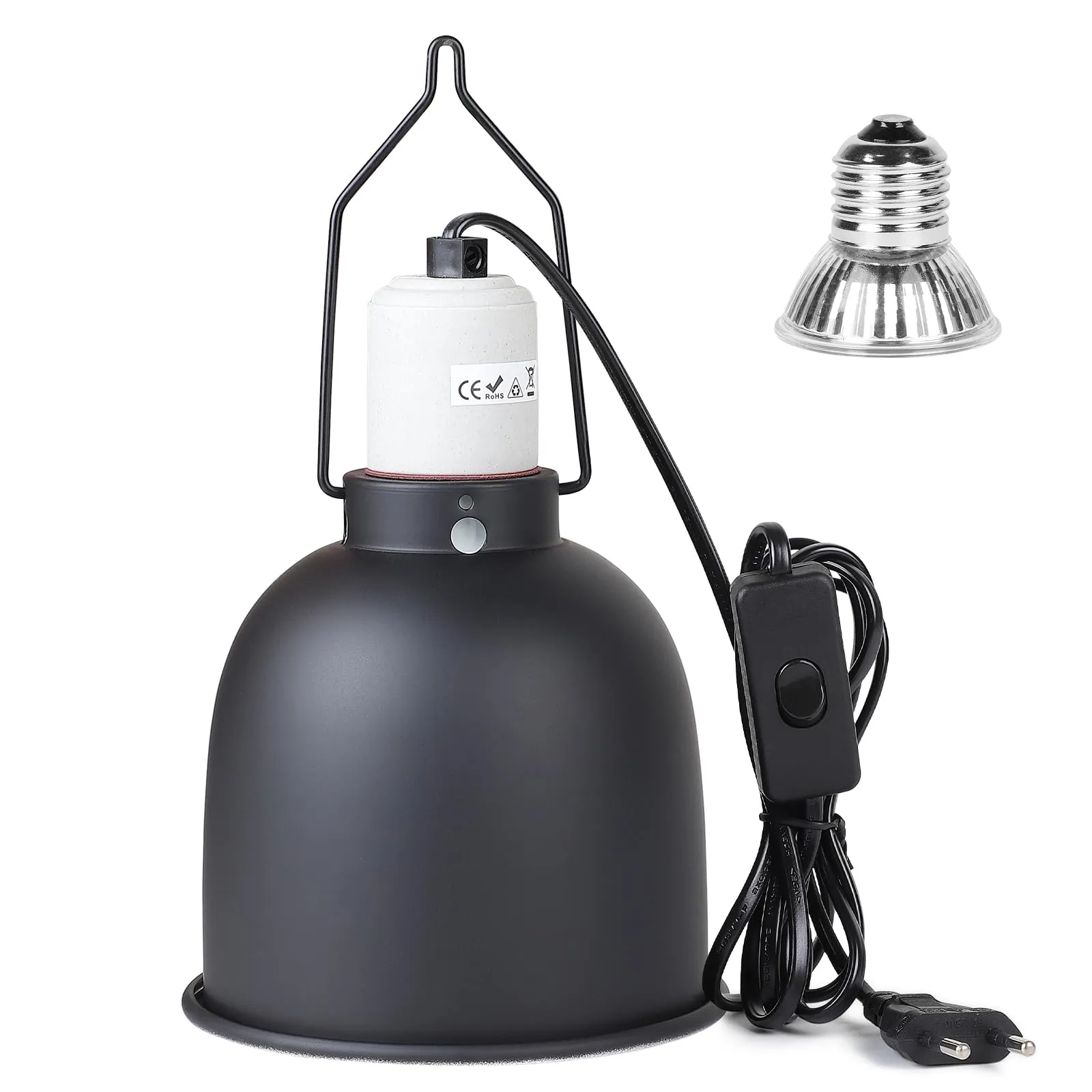 CPROSP Cupola Profonda Rettile Light Fixture E27 con 1 Lampada Riscaldante - immagine 1