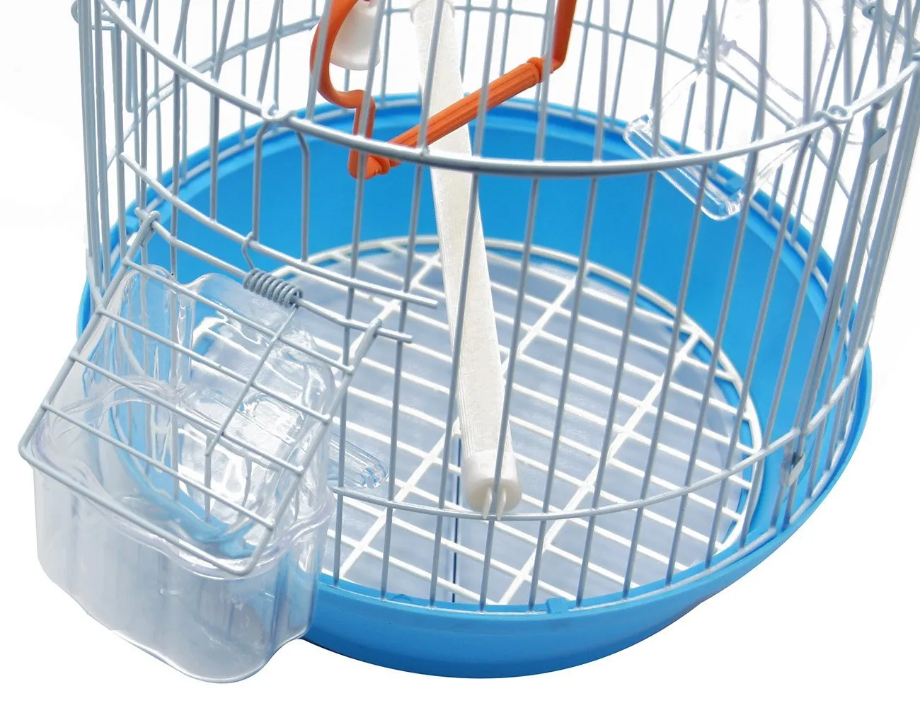 BPS Gabbia Bird Cage Metal con Alimentatore Bevitore Swing Hopper Bucket Diversi Modelli Colore Casuale Ship (Model1270: 23 * 23 * 36,5 cm) BPS-1270 - immagine 2