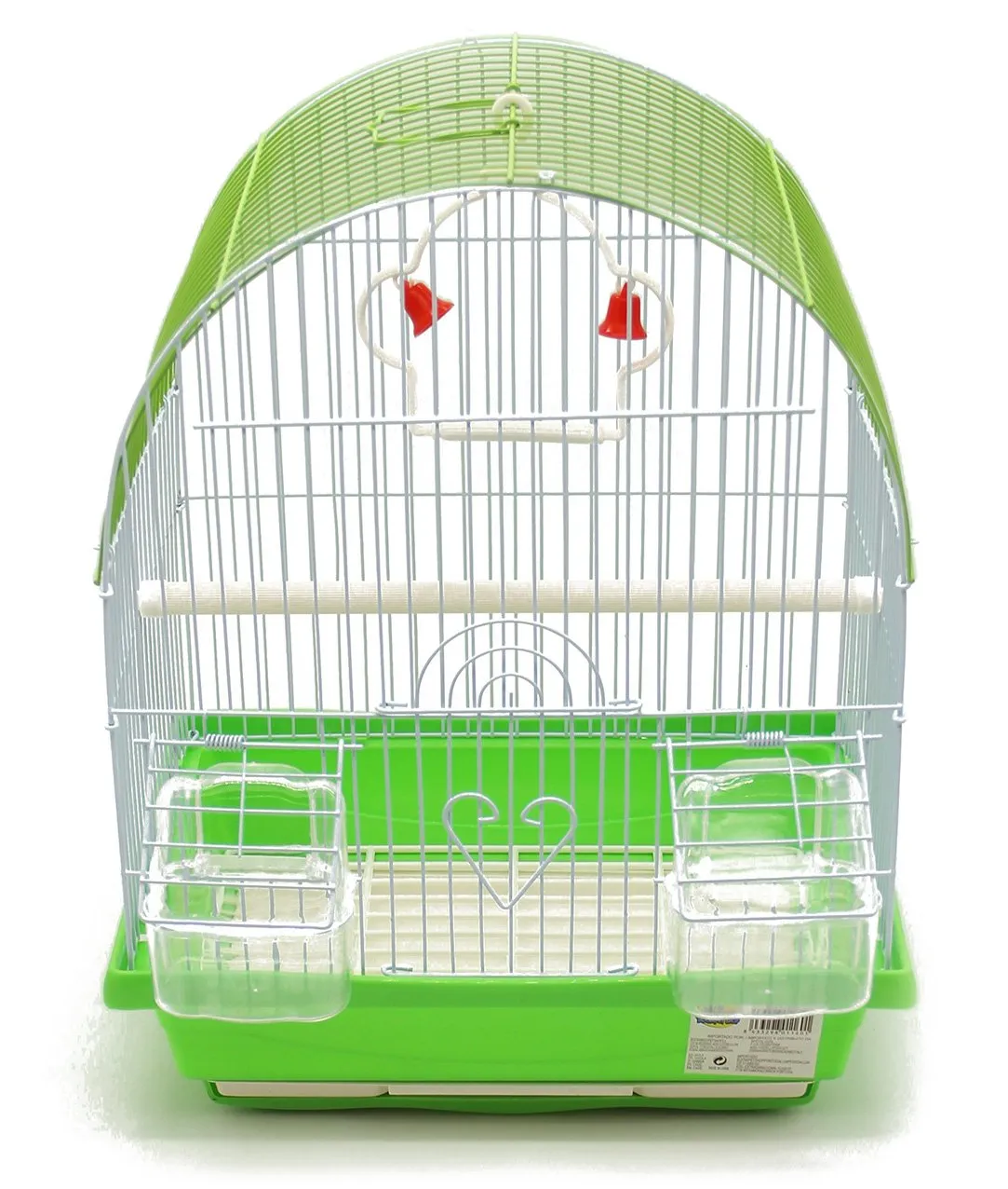 BPS Bird Cage Metal con abbeveratoio Swing Jumper Secchio Colore invia a Caso 30 x 23 x 39 cm BPS-1160 - immagine 1