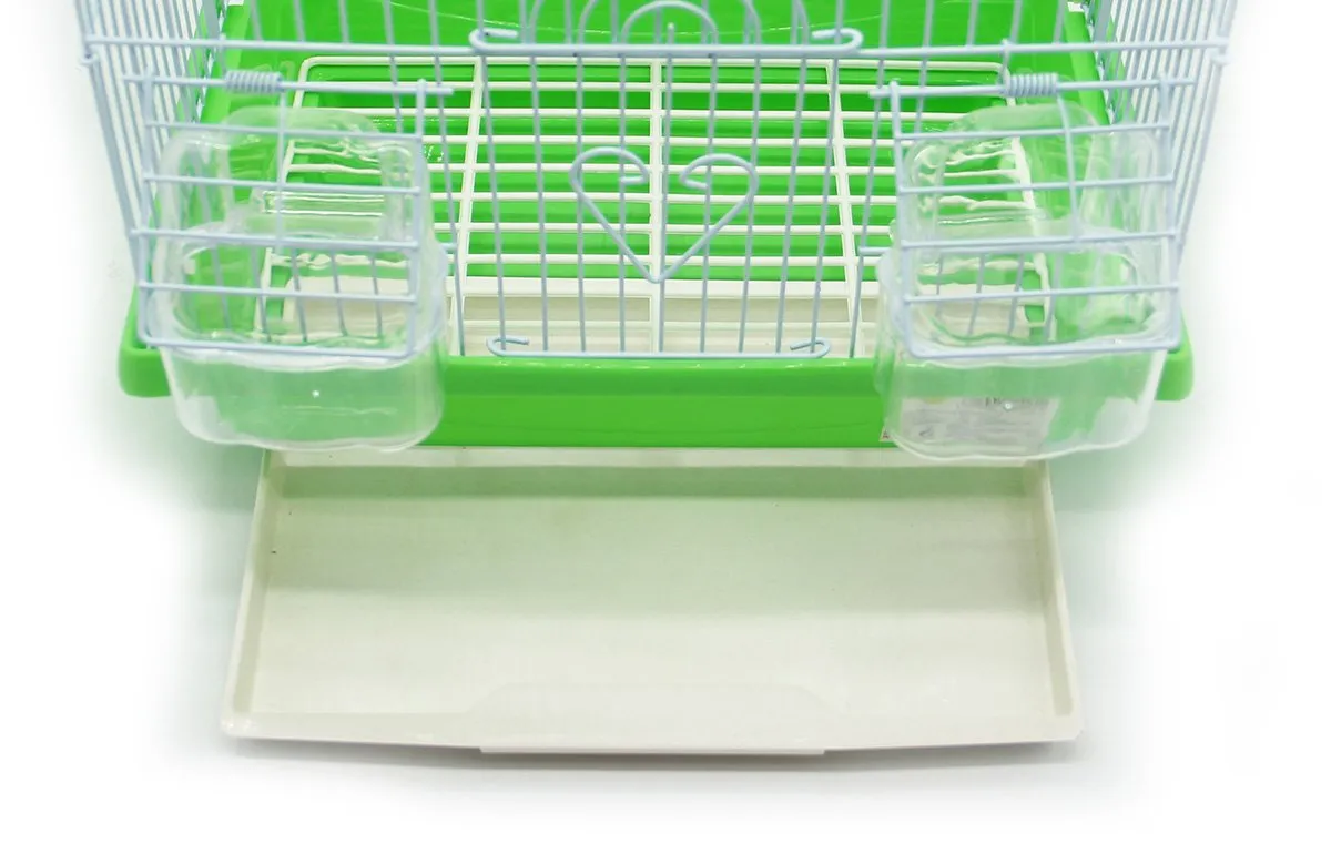 BPS Bird Cage Metal con abbeveratoio Swing Jumper Secchio Colore invia a Caso 30 x 23 x 39 cm BPS-1160 - immagine 3