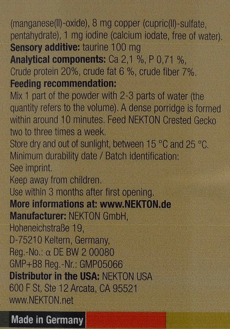 Nekton Crested Geco, confezione da 1 (1 x 0.700 chilograms) - immagine 3