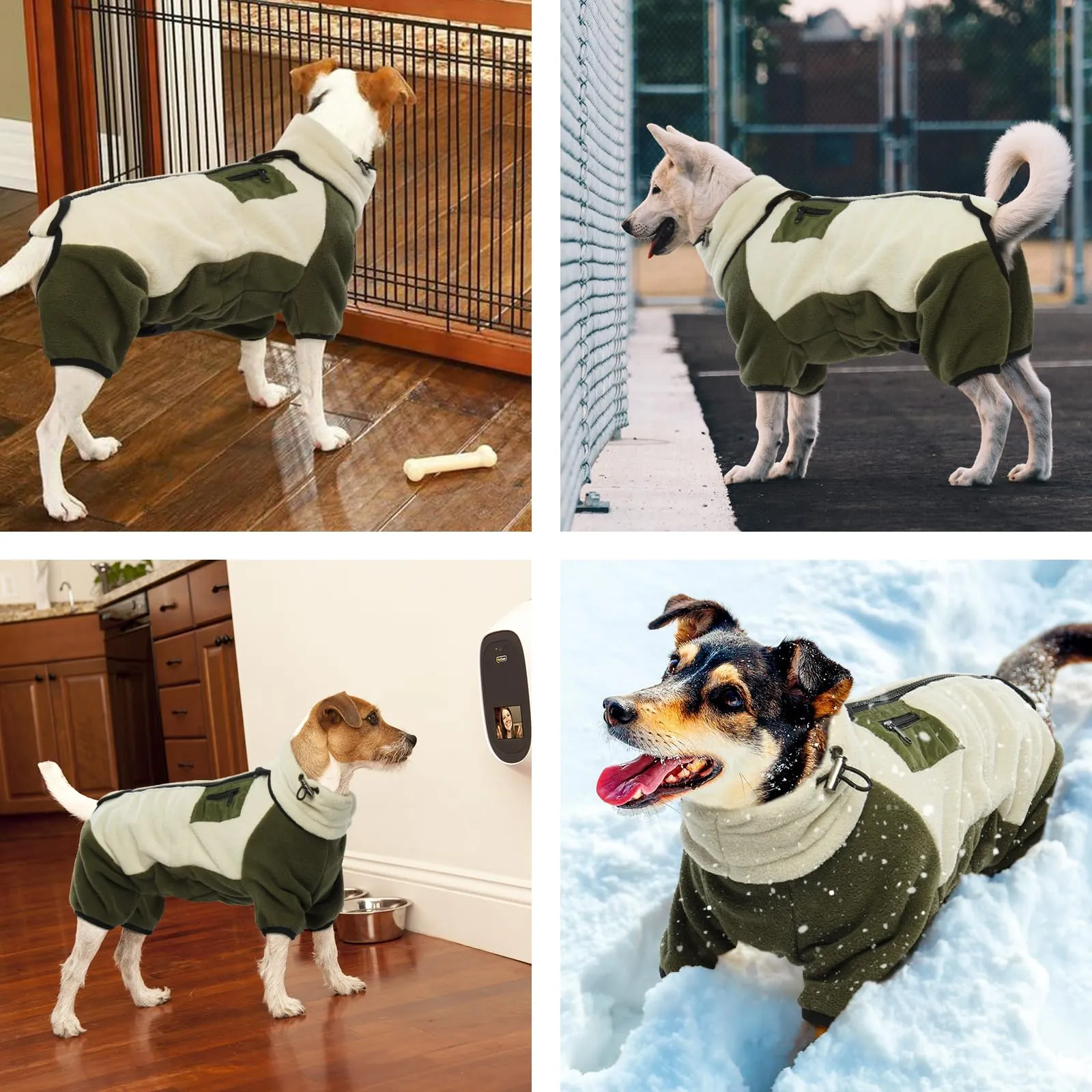 Cappottino Cane, Felpa Piccola Taglia Giacca Invernale Maglioncino Chihuahua Giubotto Invernale (Beige, S) - immagine 6