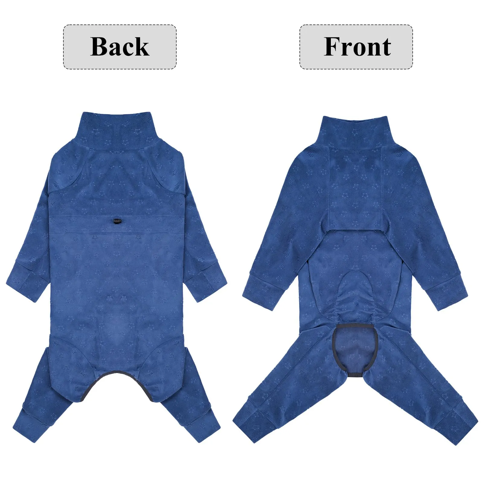 Cyponpy - Cappotto in Pile con Rilievi per Cani con Gambe, Felpa in Pile per Cani, Giubbotto Caldo per Cani, Abbigliamento Invernale per Cani per Cani di Taglia Media e Grande - immagine 7