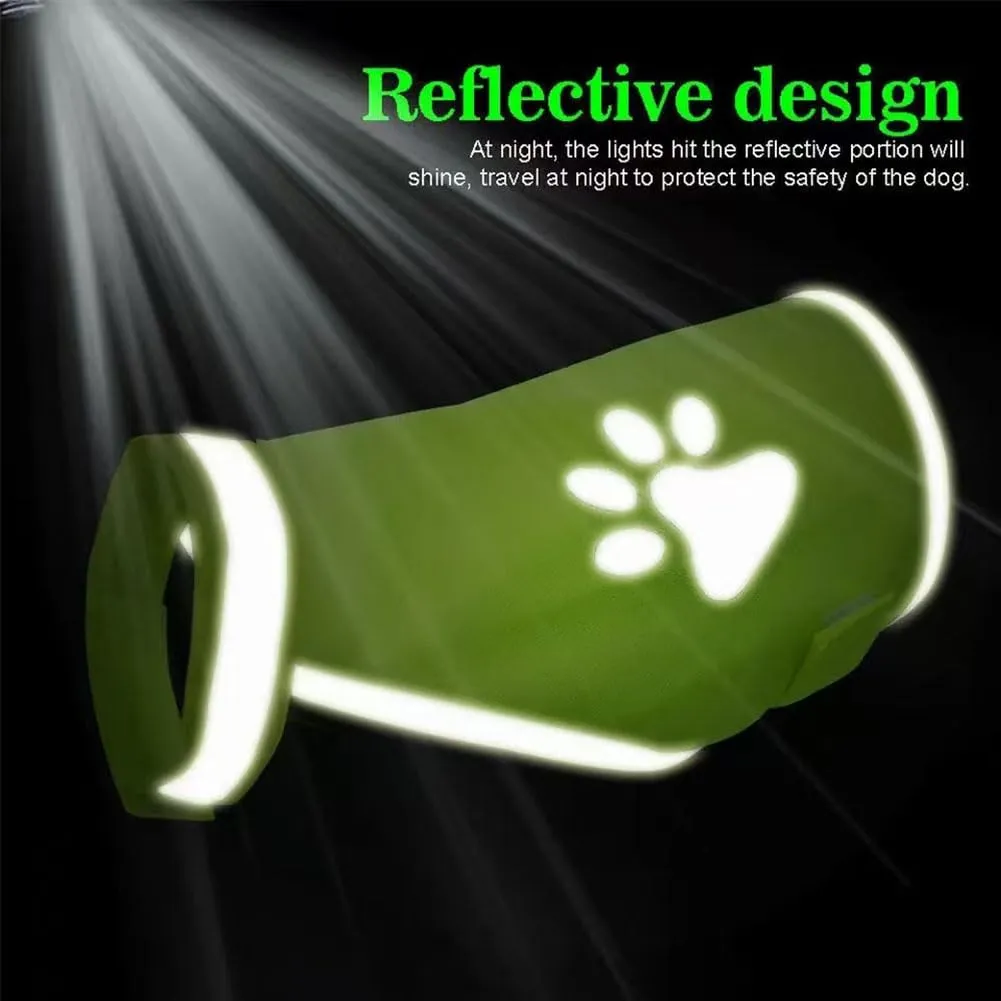 Gilet Catarifrangente per Cane,Sicurezza Maglia del Cane,Dog Giubbotto Riflettente di Sicurezza,Costume Riflettente per Cani,Per Cani Mantiene Vostro Visibile Sicuro Auto Incidenti Da Caccia(XXL) - immagine 6