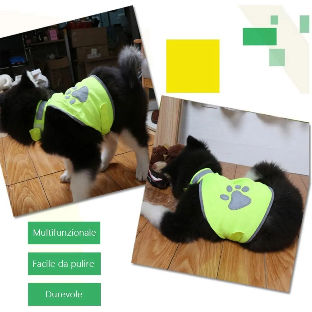 Gilet Catarifrangente per Cane,Sicurezza Maglia del Cane,Dog Giubbotto Riflettente di Sicurezza,Costume Riflettente per Cani,Per Cani Mantiene Vostro Visibile Sicuro Auto Incidenti Da Caccia(XXL) - immagine 7