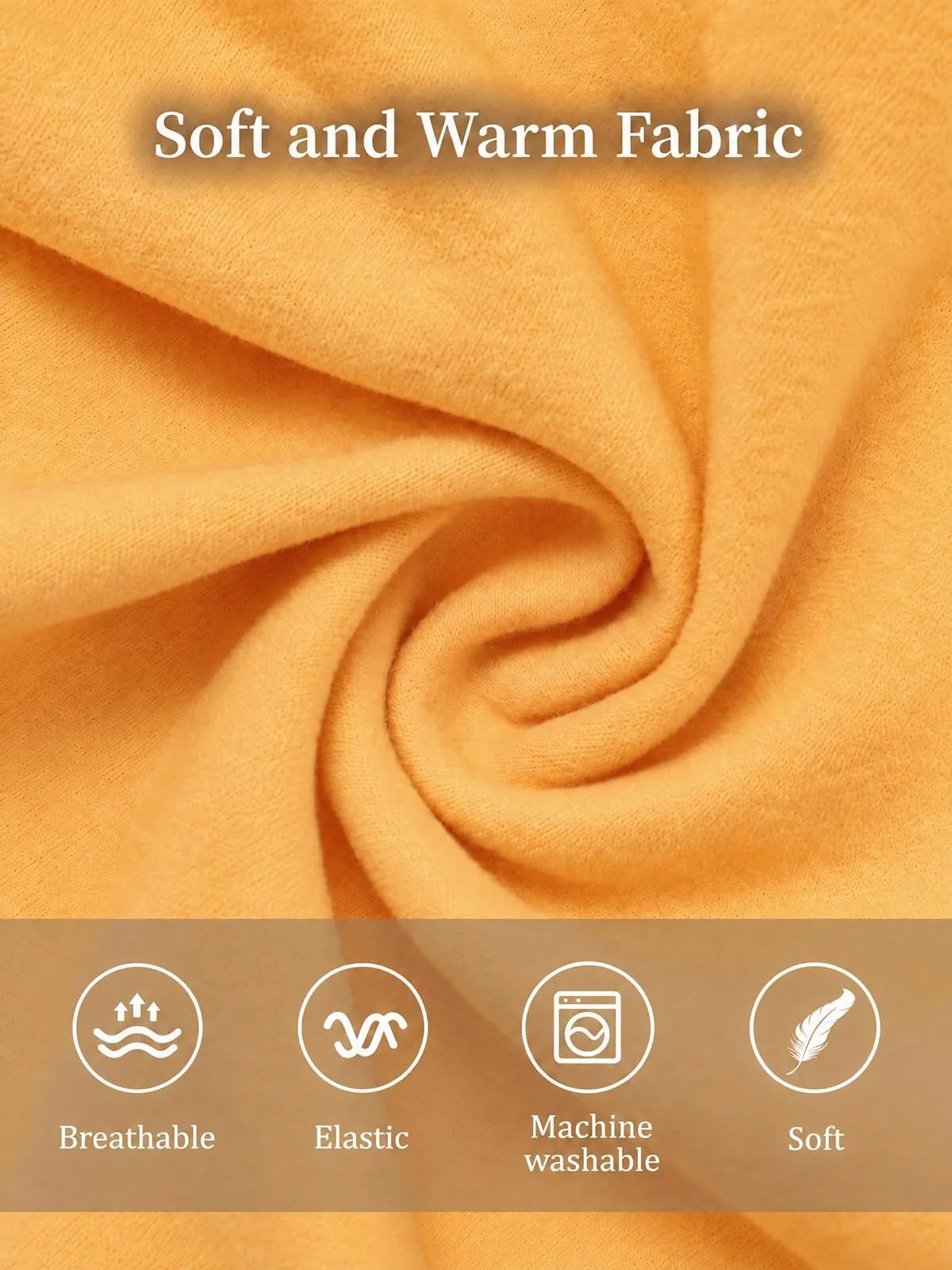 Haloumoning Maglione Cane Invernale a Collo Alto, Giallo, Small - immagine 6