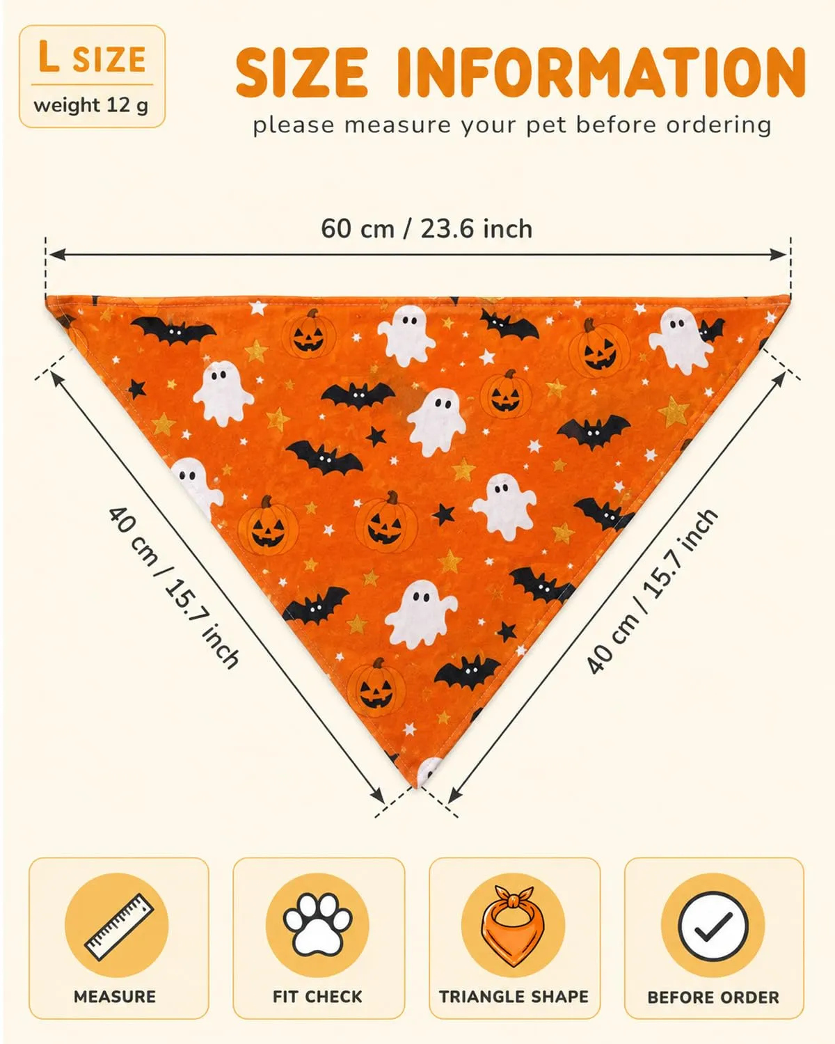 ZenoScope Costume Halloween Cane, 2 Pezzi Bandana Regolabile Traspirante, Protezione Pelle e Vestiti per Passeggiate e Pasti, Design Adattivo per Piccole, Medie e Grandi Taglie - immagine 4
