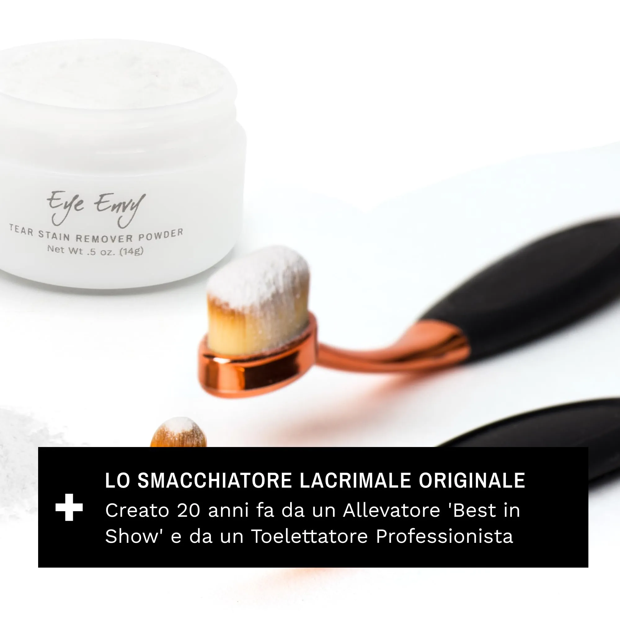 Eye Envy Polvere Sciogli Lacrime per Cani e Gatti. 100% Naturale, Sicura. da Applicare Contorno Occhi. Assorbe e Respinge Le Lacrime. Mantiene l'Area Asciutta. Tratta la Causa delle Macchie. (14g) - immagine 7