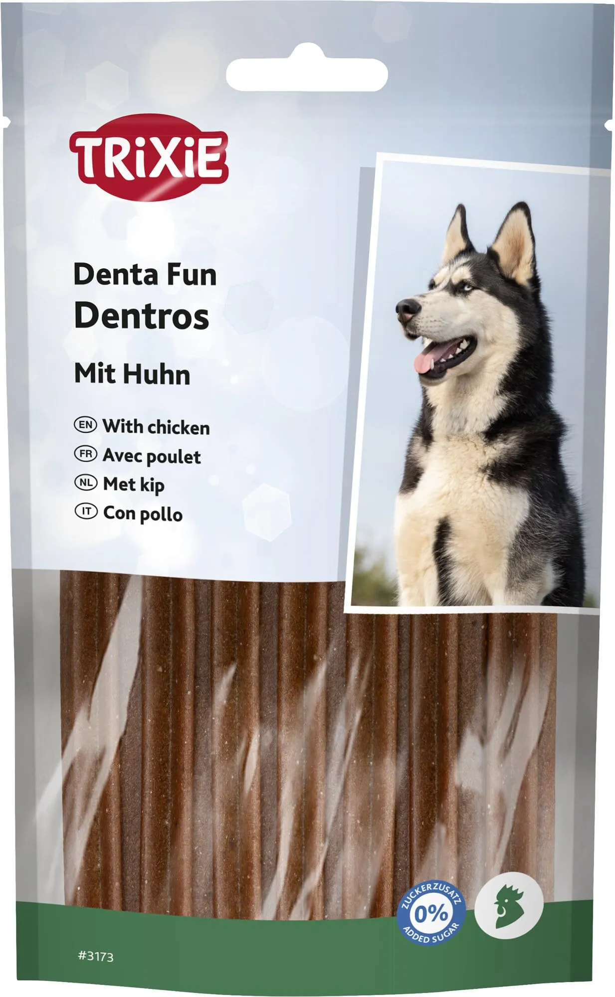 Trixie Dentros Denta Fun Mini pollo, con pollame per cane, 180 g - immagine 1
