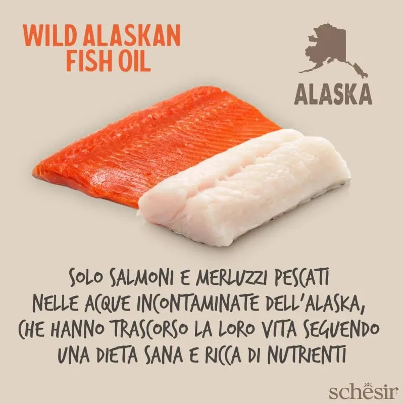 Grizzly Puro olio di salmone selvatico 250 ml, la confezione può variare - immagine 5