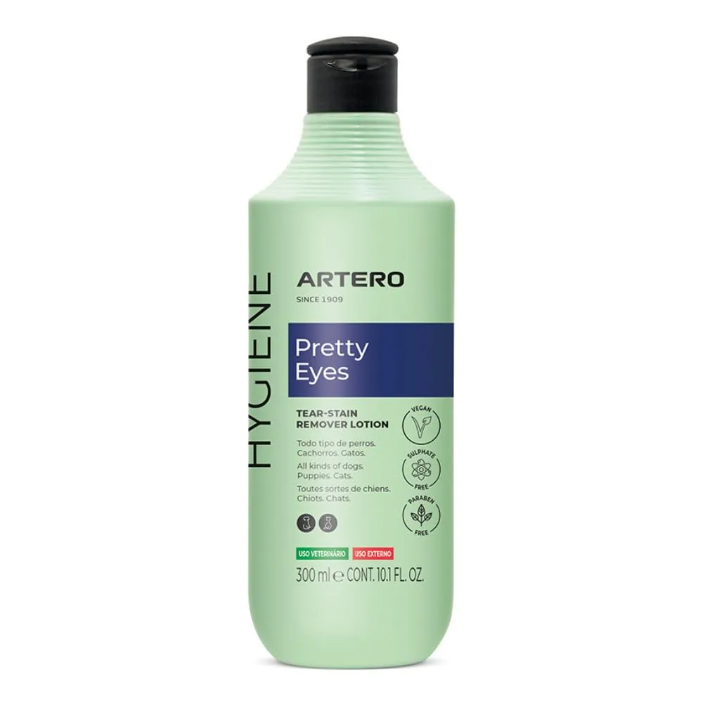 ARTERO Pretty Eyes – Detergente e Cura Professionale per Occhi di Cani e Gatti – Rimuove Lacrime, Croste e Sporco – Formula Delicata e Sicura – 300 ml - immagine 1