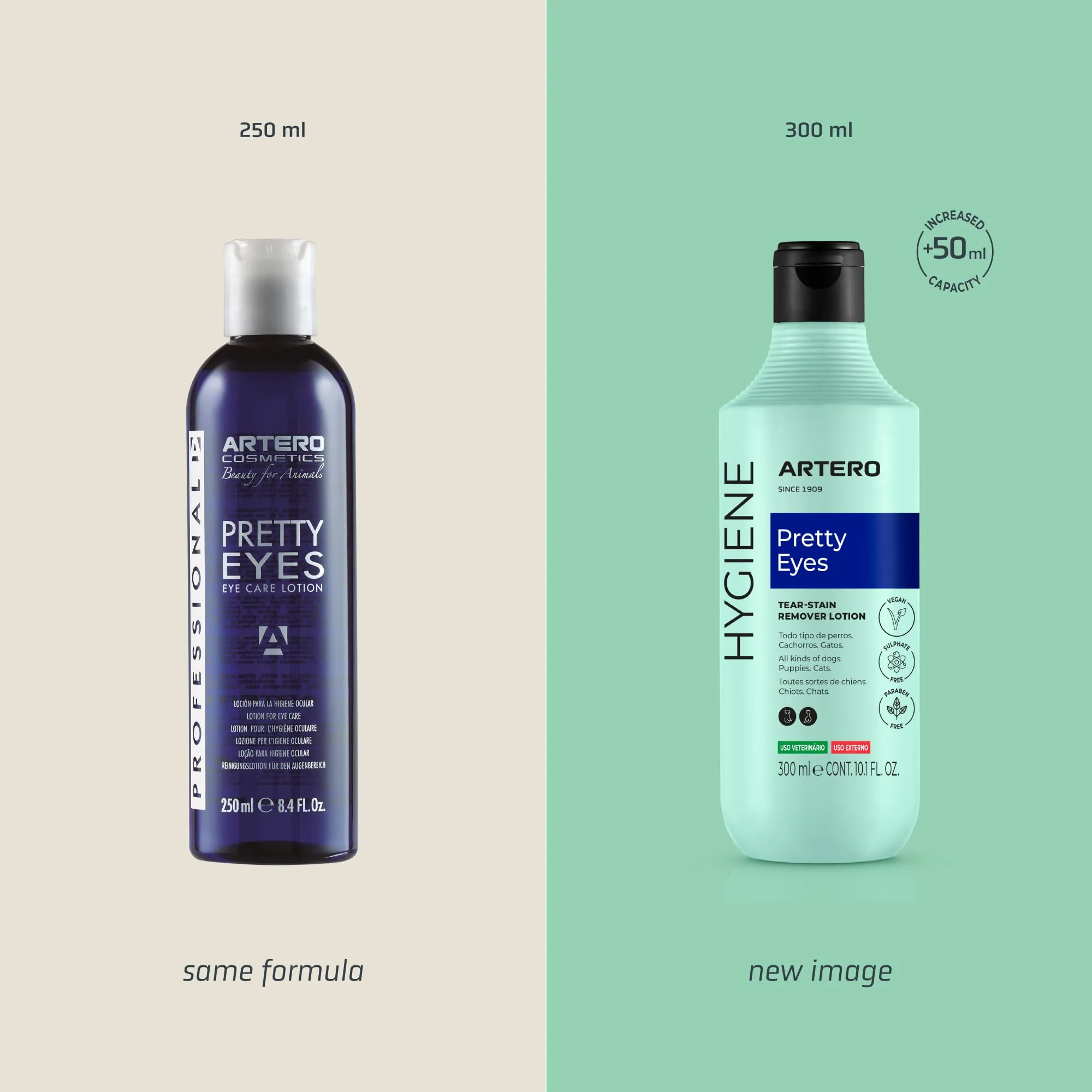 ARTERO Pretty Eyes – Detergente e Cura Professionale per Occhi di Cani e Gatti – Rimuove Lacrime, Croste e Sporco – Formula Delicata e Sicura – 300 ml - immagine 10