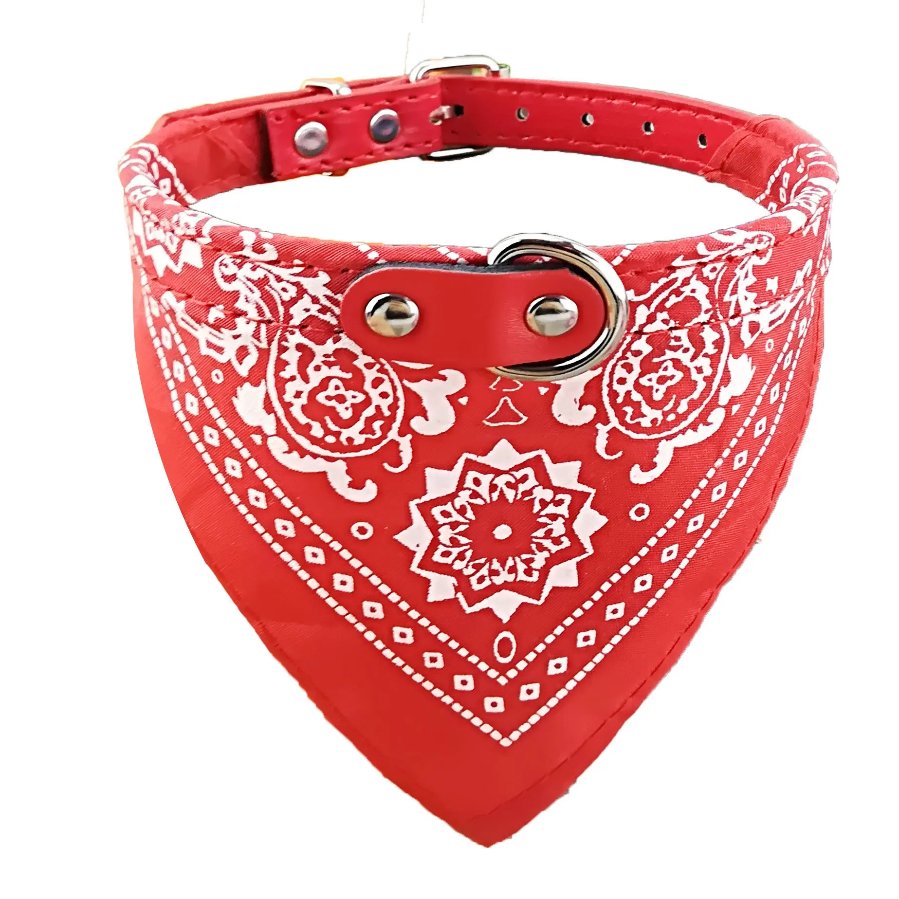 Newtensina Bandana del cane del cane di modo Collare del cane del collare del ragazzo Bandana del cotone del Bandana mezzo con il collare per i cani - immagine 1