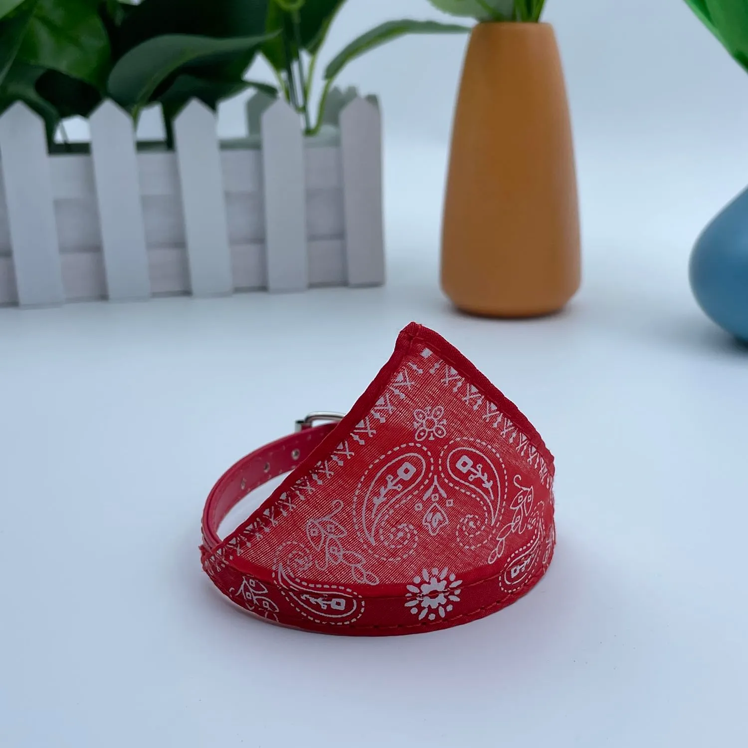 Newtensina Bandana del cane del cane di modo Collare del cane del collare del ragazzo Bandana del cotone del Bandana mezzo con il collare per i cani - immagine 2