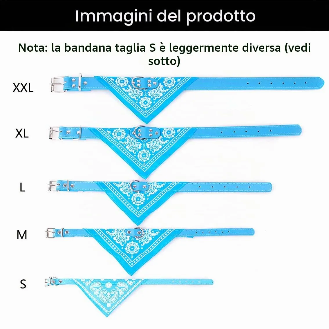 Newtensina Bandana del cane del cane di modo Collare del cane del collare del ragazzo Bandana del cotone del Bandana mezzo con il collare per i cani - immagine 5