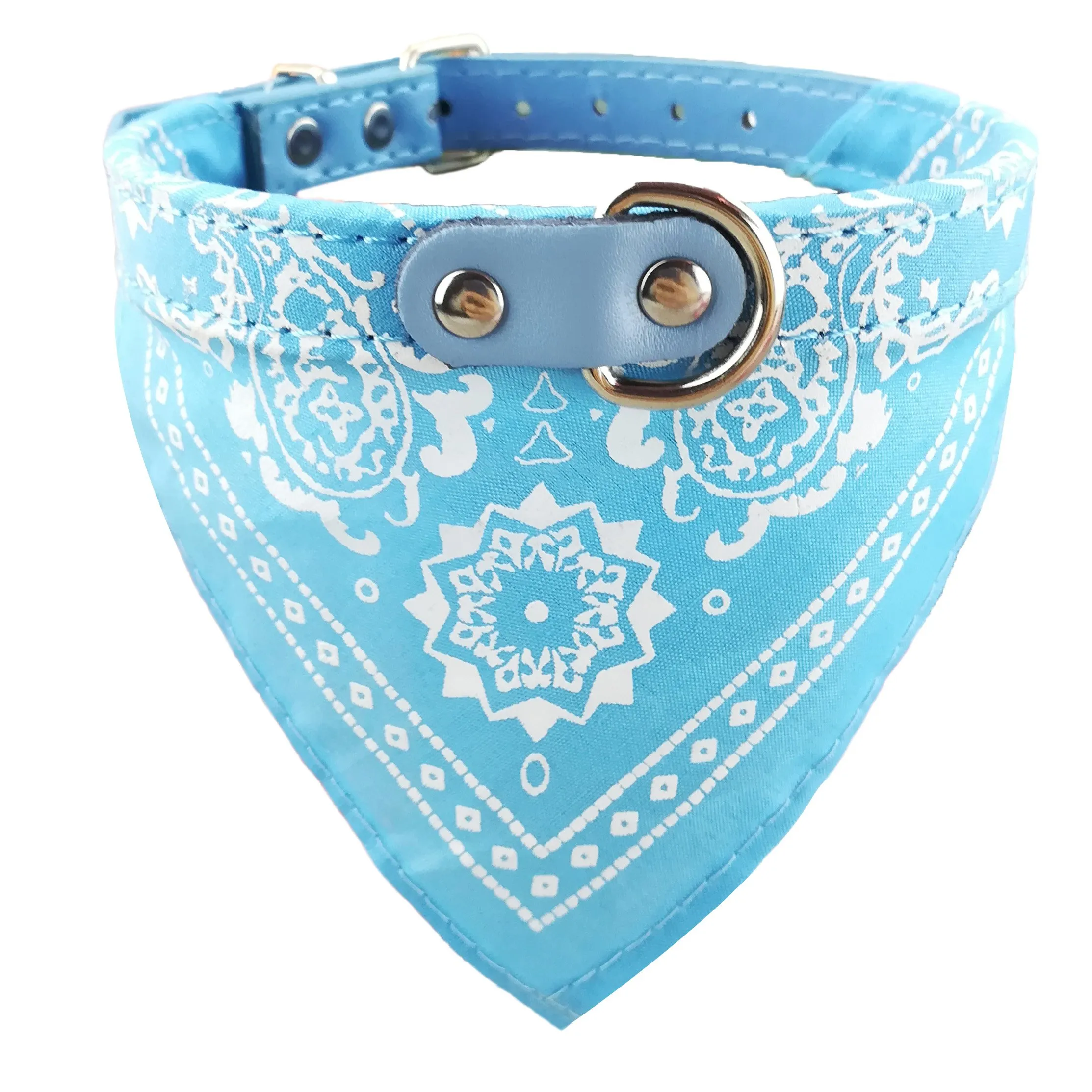 Newtensina Bandana del Cane del Cane di Modo Collare del Cane del Collare del Ragazzo Bandana del Cotone del Bandana Mezzo con Il Collare per i Cani - immagine 1