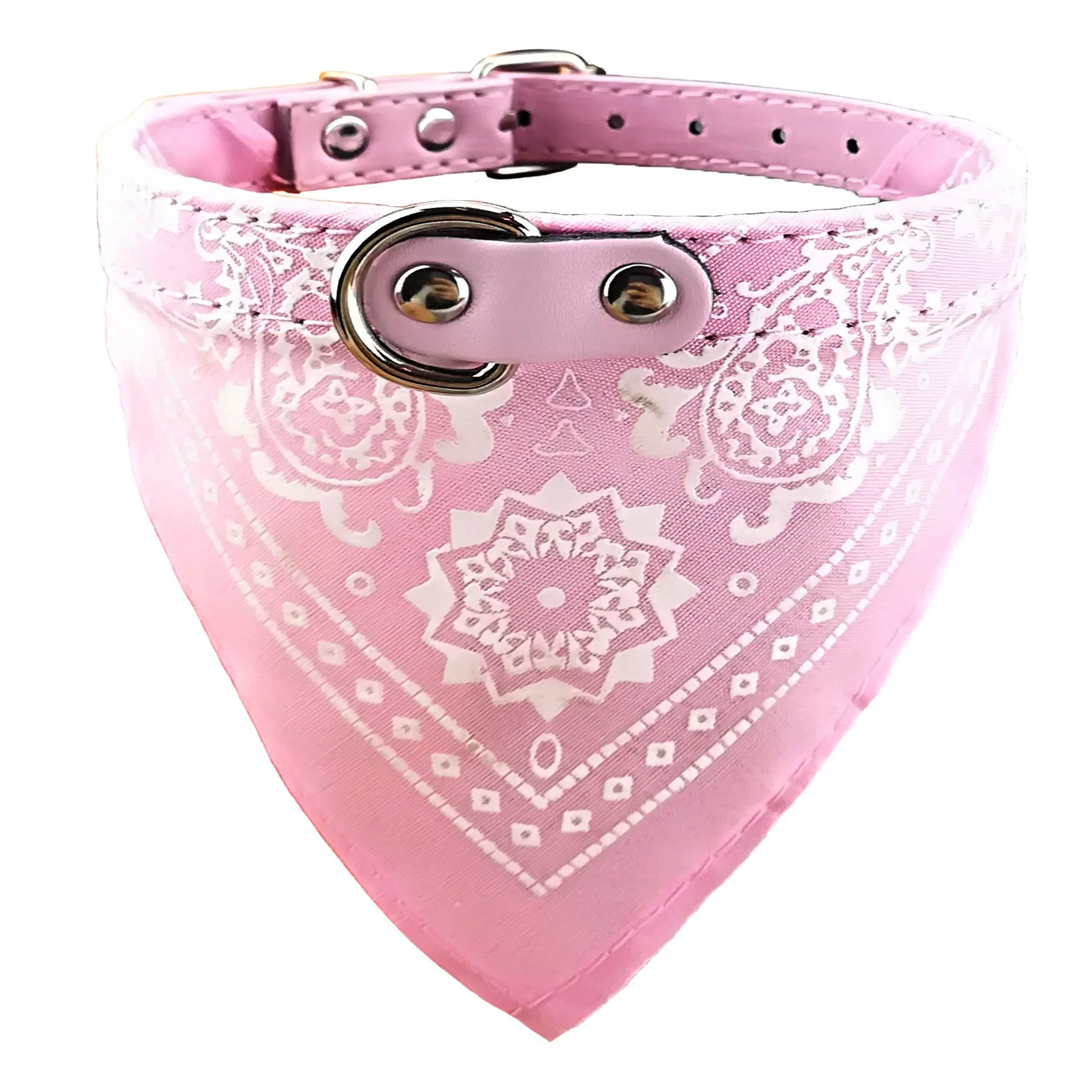 Newtensina Collare bandana per cani alla moda con collare per cani - rosa - M - immagine 1