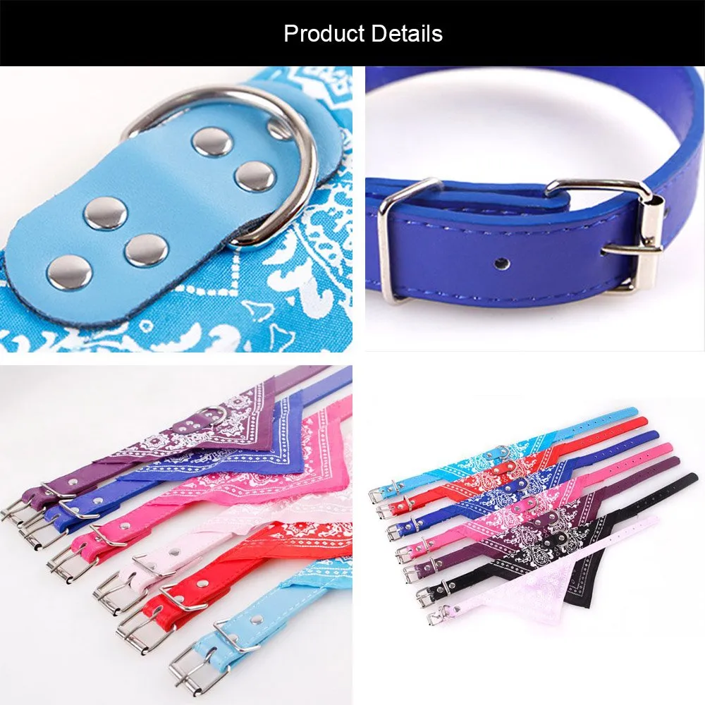 Newtensina Collare bandana per cani alla moda con collare per cani - viola - XL - immagine 6