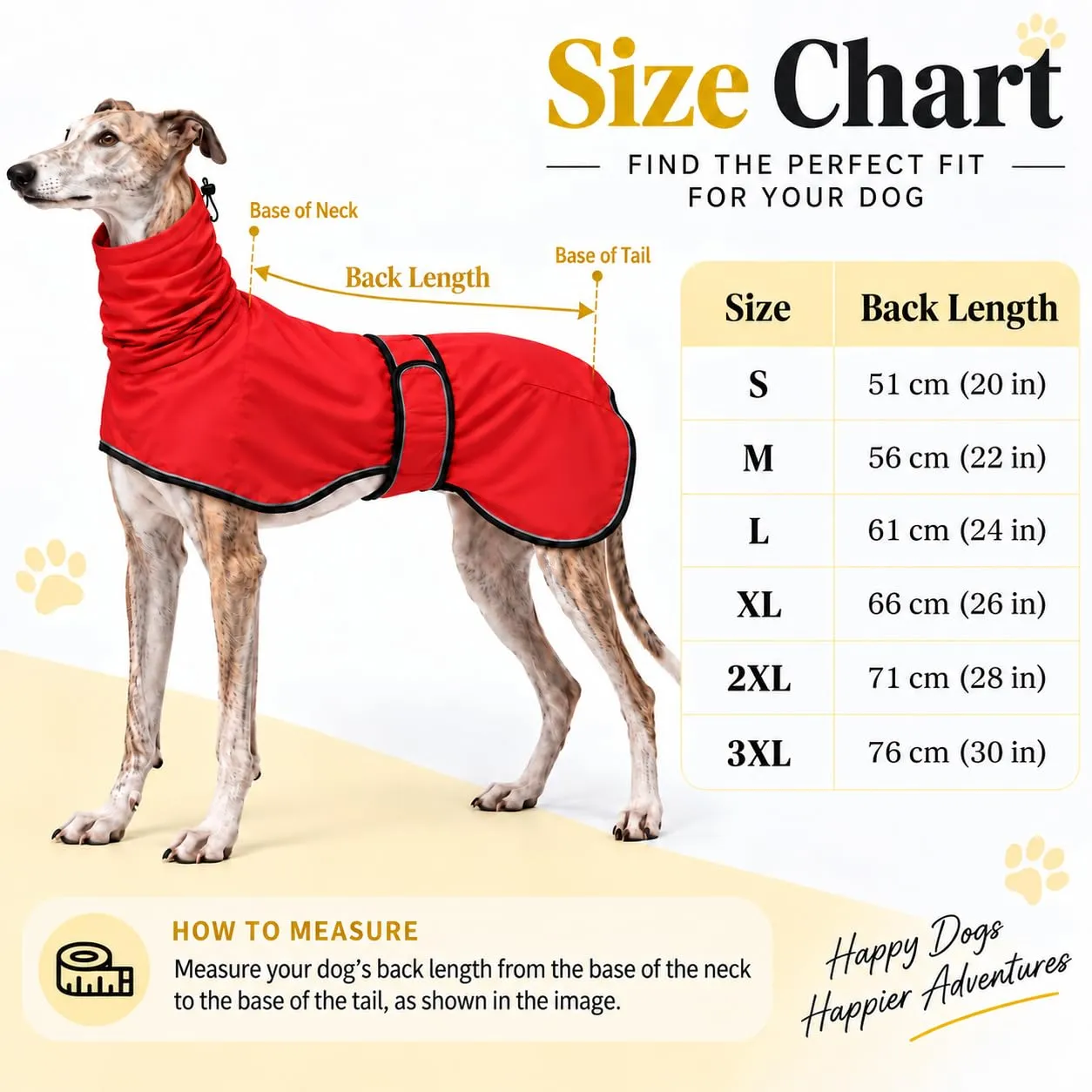 MOREZI Impermeabile Greyhound, giacca impermeabile per cani, foro per il collo e cintura regolabile, adatto a cani di taglia media e grande-Rosso-M - immagine 6