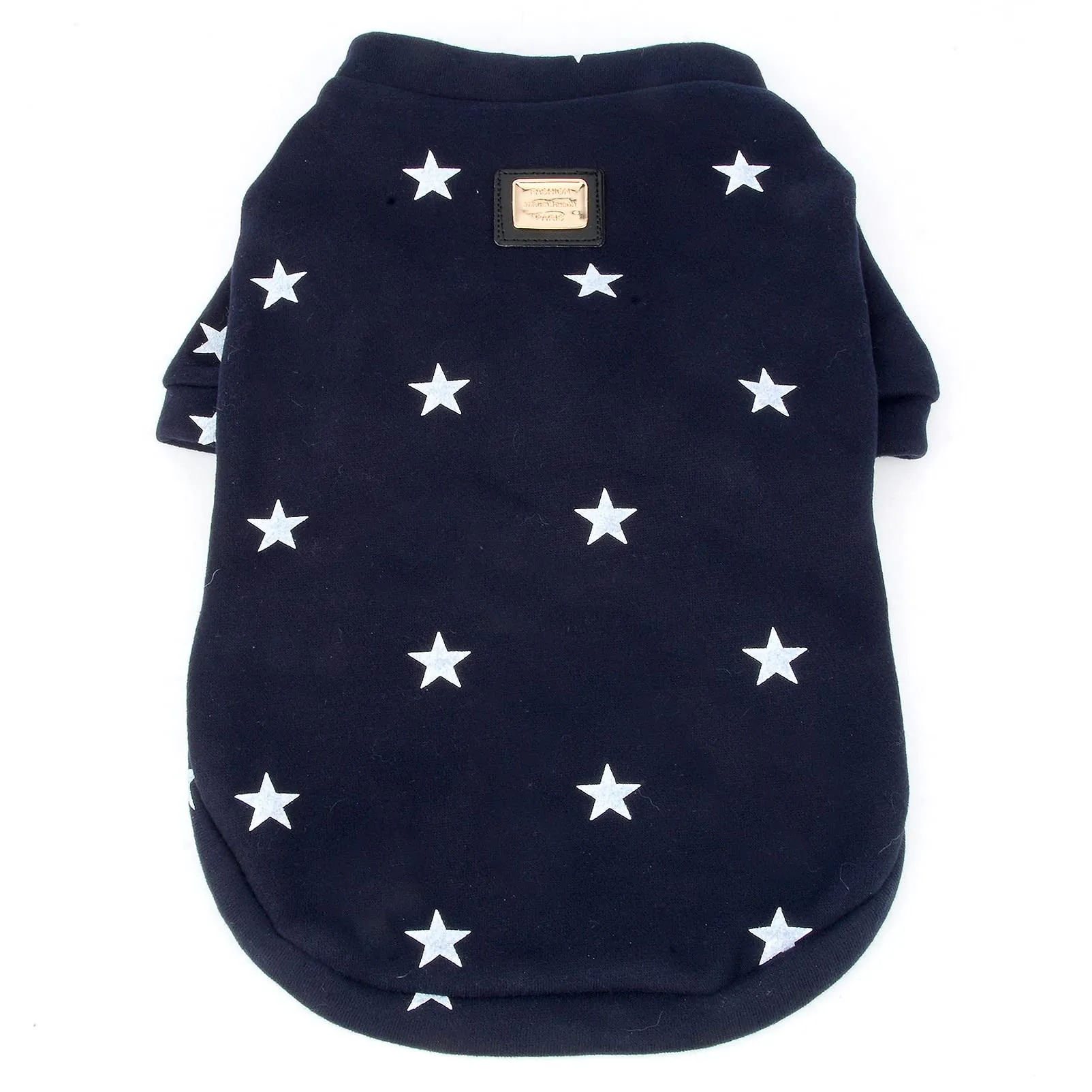 SMALLLEE_LUCKY_STORE - Maglioni in pile con stampa a stella, per cani di taglia media, grande, ragazzo, ragazza, girocollo, morbido e caldo, cappotto invernale per cuccioli, labrador, taglia 5XL blu - immagine 3