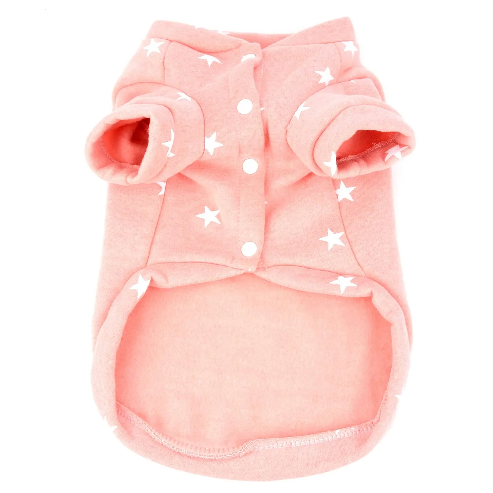 SMALLLEE_LUCKY_STORE - Maglioni in pile con stampa a stella, per cani di taglia media, grande, ragazzo, ragazza, girocollo, morbido e caldo, cappotto invernale per cuccioli, labrador, taglia 4XL rosa - immagine 4