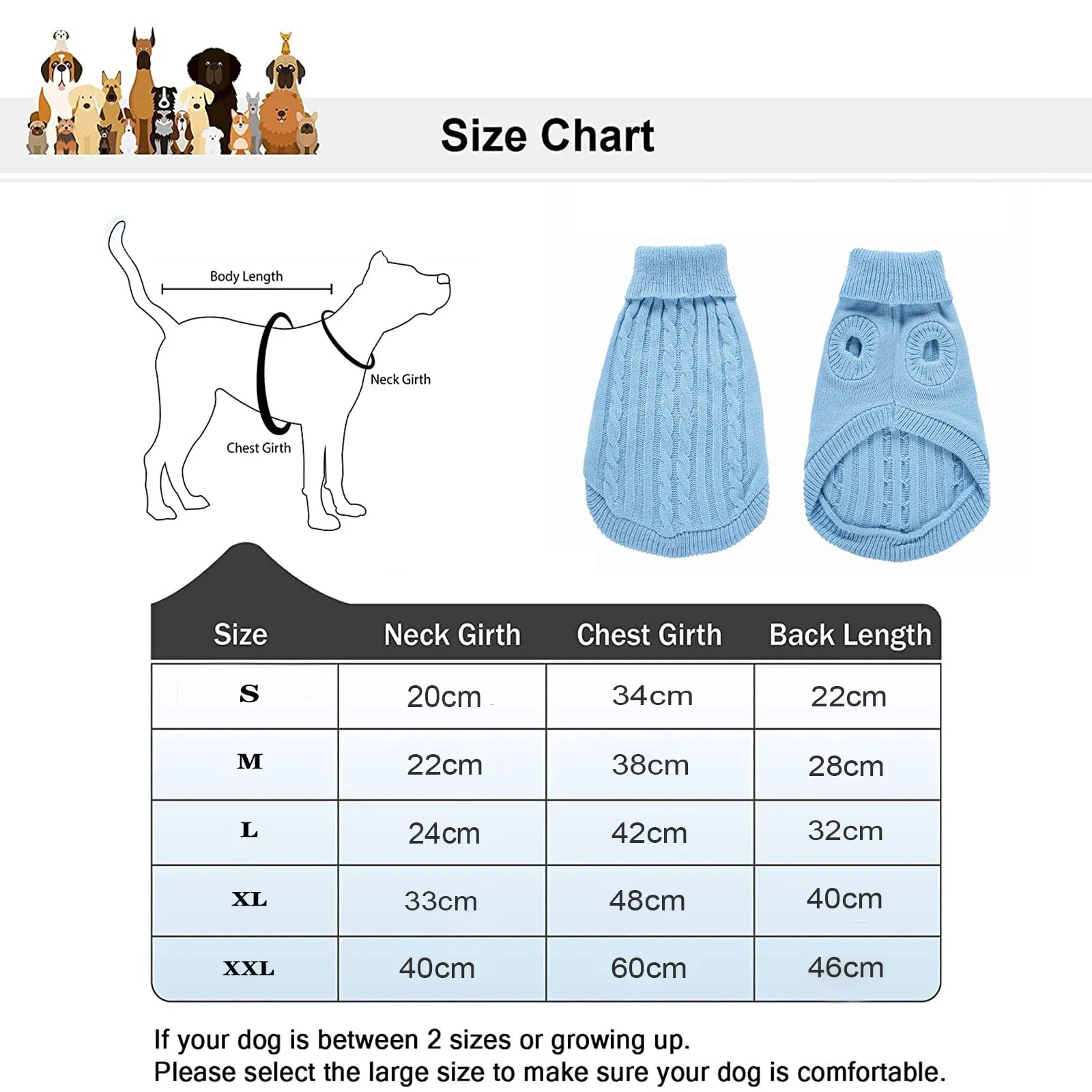 Pet Cat Dog Maglione Invernale per Cani e Gattini, Giacca Gilet Caldo a Collo Alto - immagine 2