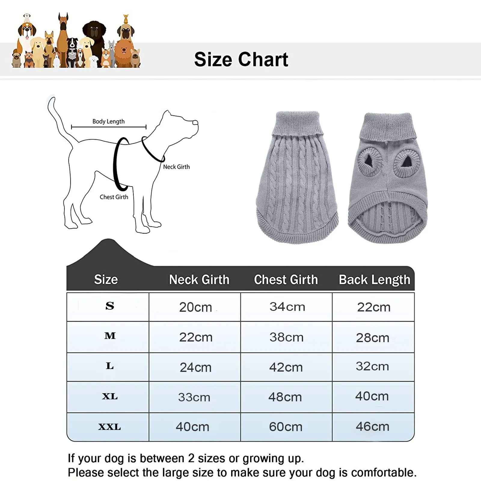 Pet Cat Dog Maglione Invernale per Cani e Gattini, Giacca Gilet Caldo a Collo Alto - immagine 2