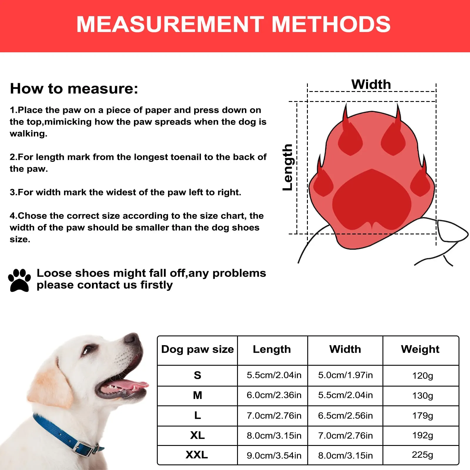 NeuWee scarpe per cani, Set di 4 Stivali per cani impermeabili con cinturini riflettenti, antiscivolo Protezioni per zampe da esterno Scarpe per cani di taglia piccola, media e Grande(M,Grigio) - immagine 2
