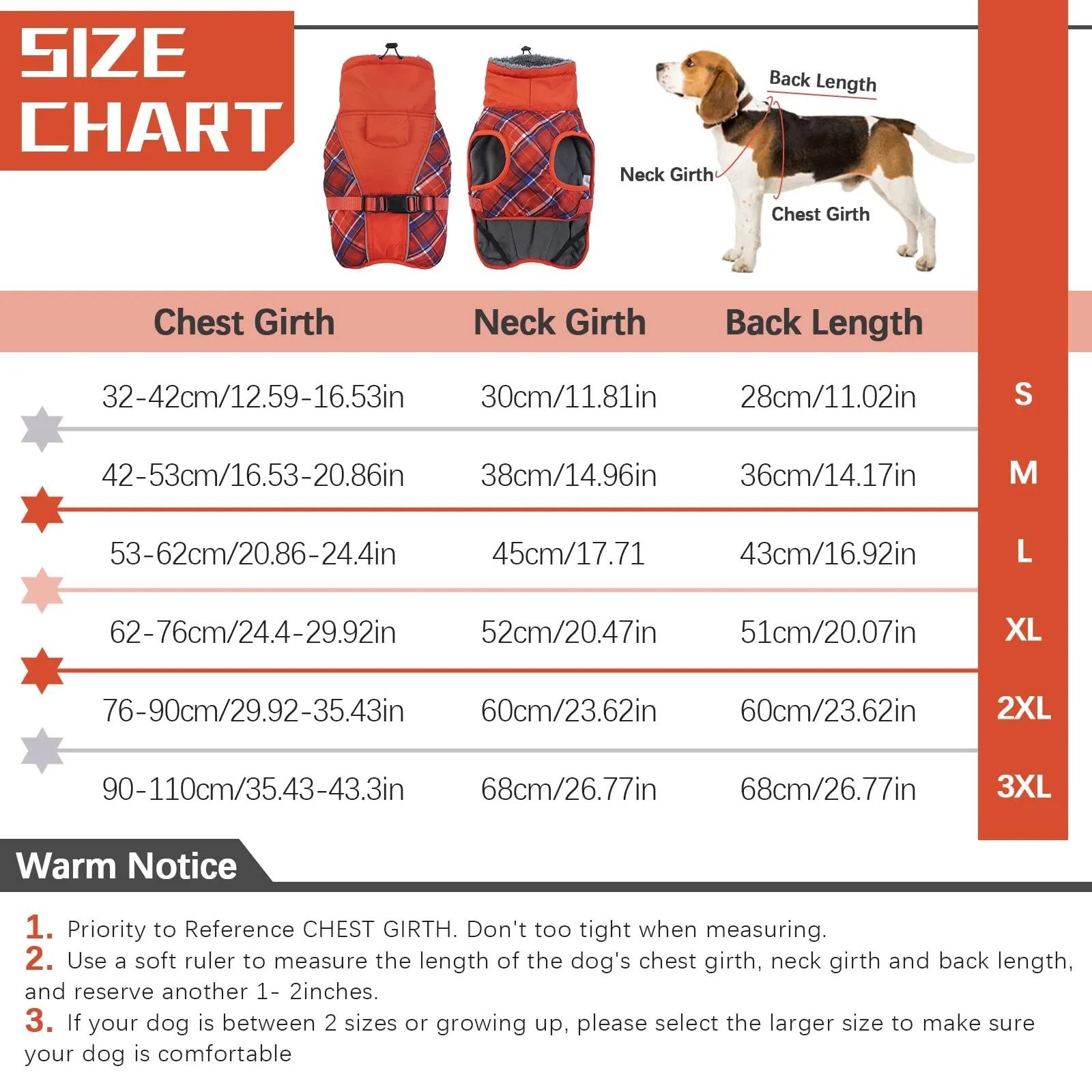 Hjyokuso Cappotto per Cani Impermeabile - Giacca Invernale Calda e Antivento, Abbigliamento Completo per Cani di Taglia Piccola e Media Con Striscia Riflettente - immagine 2