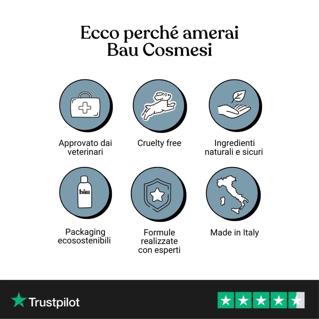 Bau Pulizia Orecchie Cane Delicata con Aloe Vera, Camomilla e Calendula – Detergente Orecchie Cane Rimuove Cerume e Impurità – Riduce Pruriti e Cattivi Odori - immagine 9