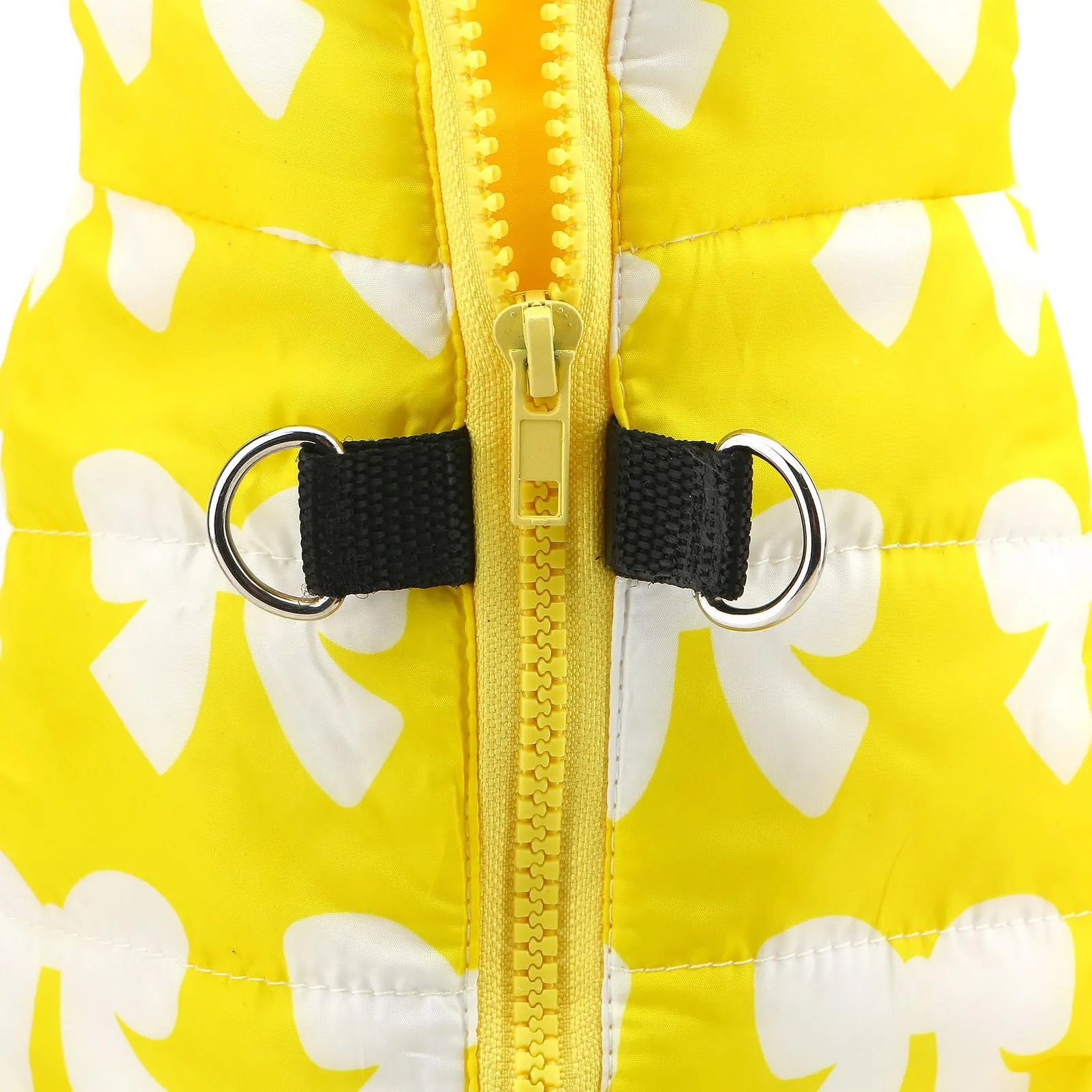 SMALLLEE_LUCKY_STORE Cappotto per cani di piccola taglia, con anello a D - immagine 4