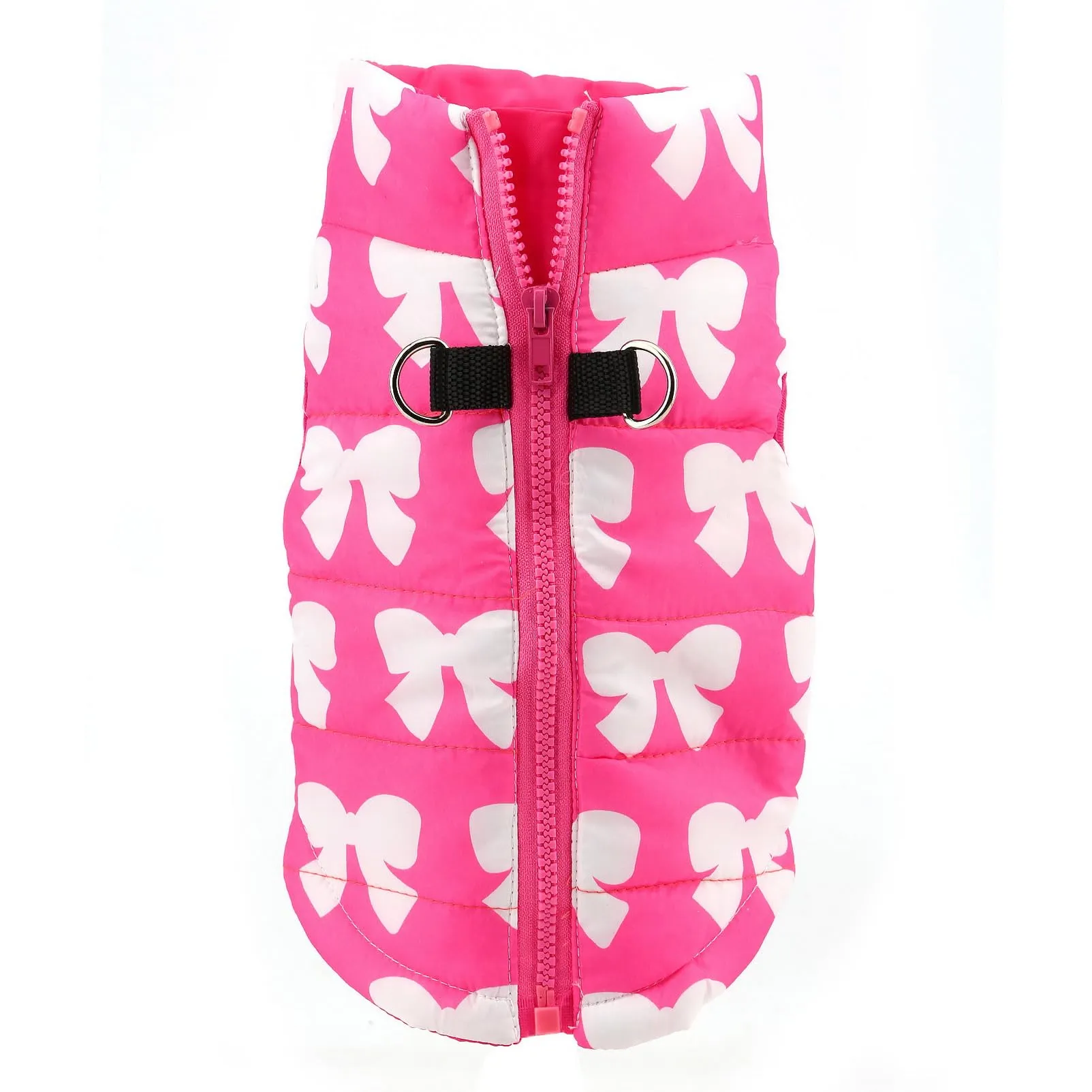 SMALLLEE_LUCKY_STORE Giubbotto invernale resistente all'acqua per animali domestici con anello a D per cani di piccola taglia, gatti, chiusura lampo, imbottito, cappotto per cuccioli, Chihuahua - immagine 6