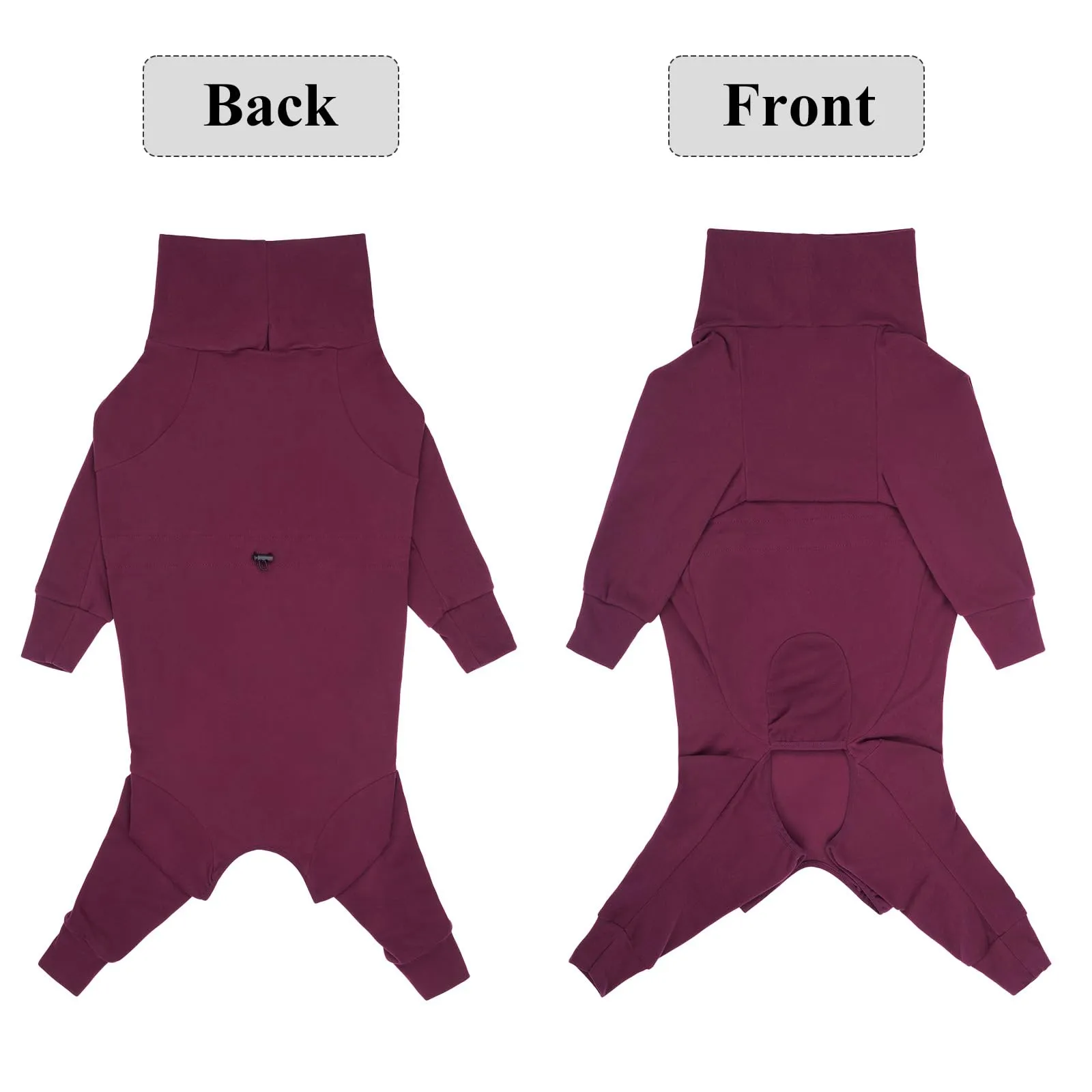 Cyponpy - Cappotto caldo per cani con gambe, maglione a collo alto in pile per cani di taglia media e grande, abbigliamento invernale per levrieri - immagine 7