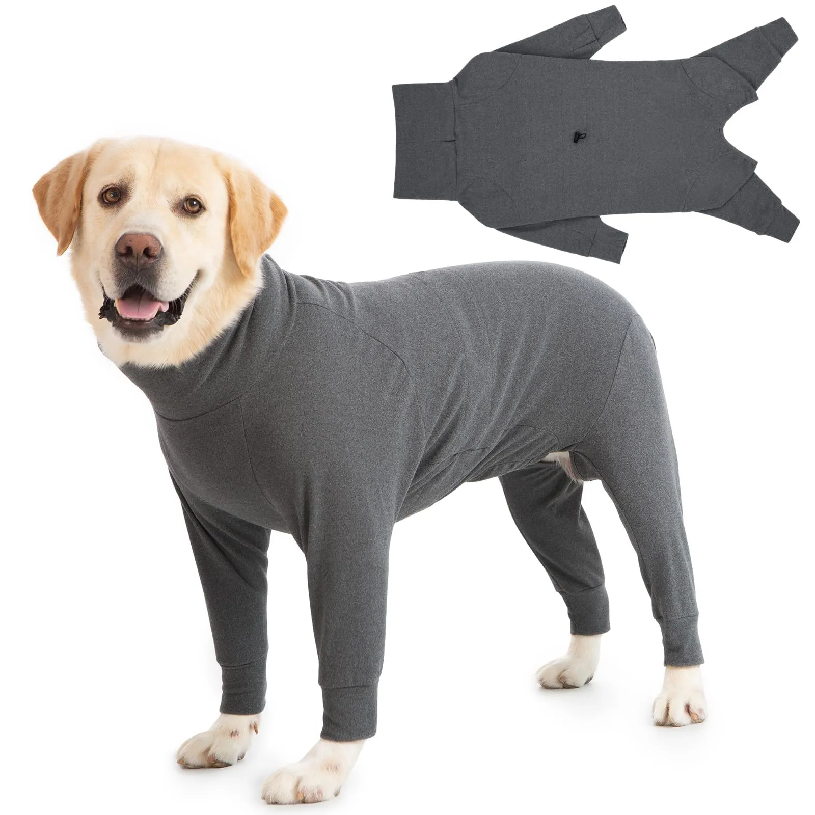 Cyponpy - Cappotto caldo per cani con gambe, maglione in pile a dolcevita per cani di taglia media e grande, abbigliamento invernale per levrieri - immagine 1