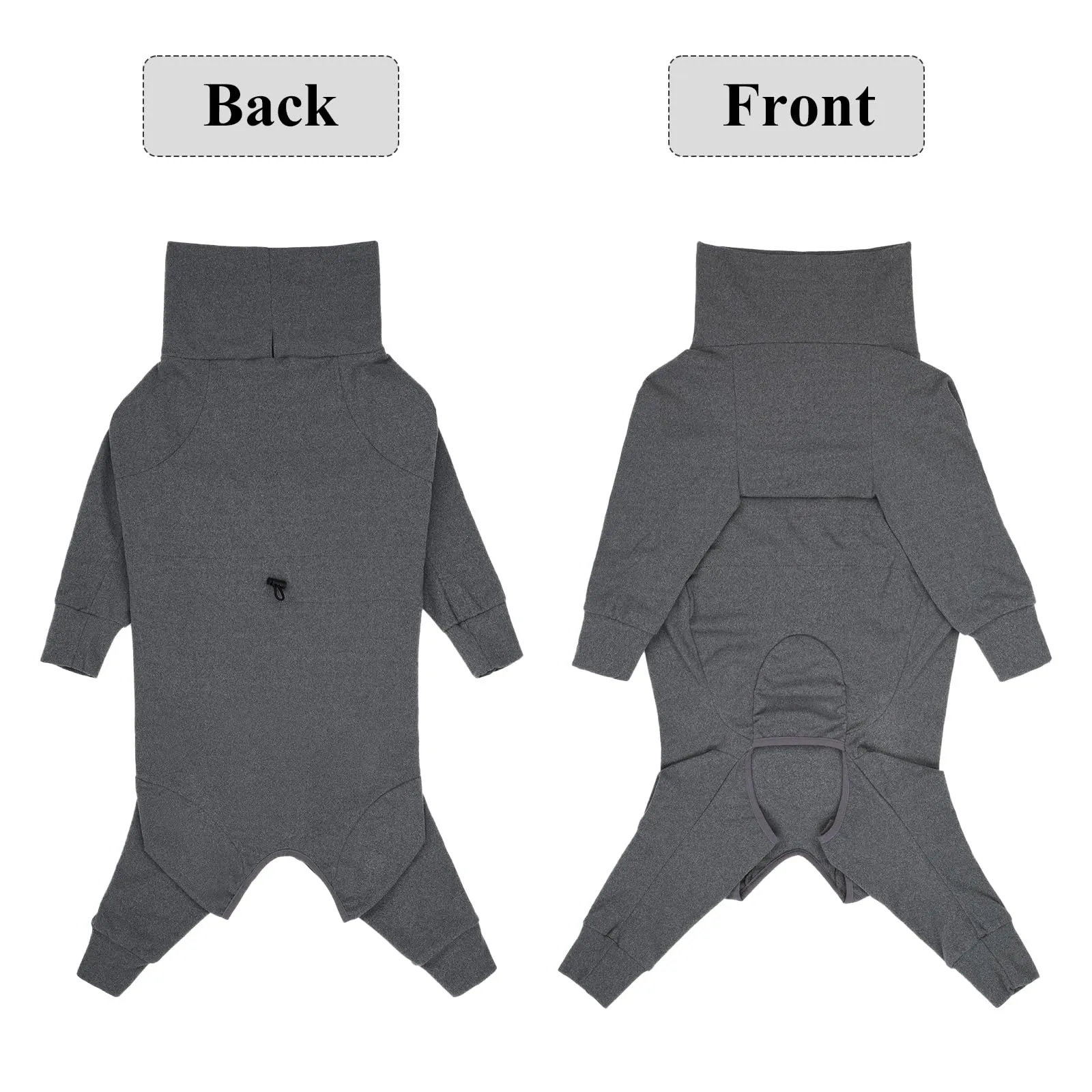 Cyponpy - Cappotto caldo per cani con gambe, maglione in pile a dolcevita per cani di taglia media e grande, abbigliamento invernale per levrieri - immagine 7