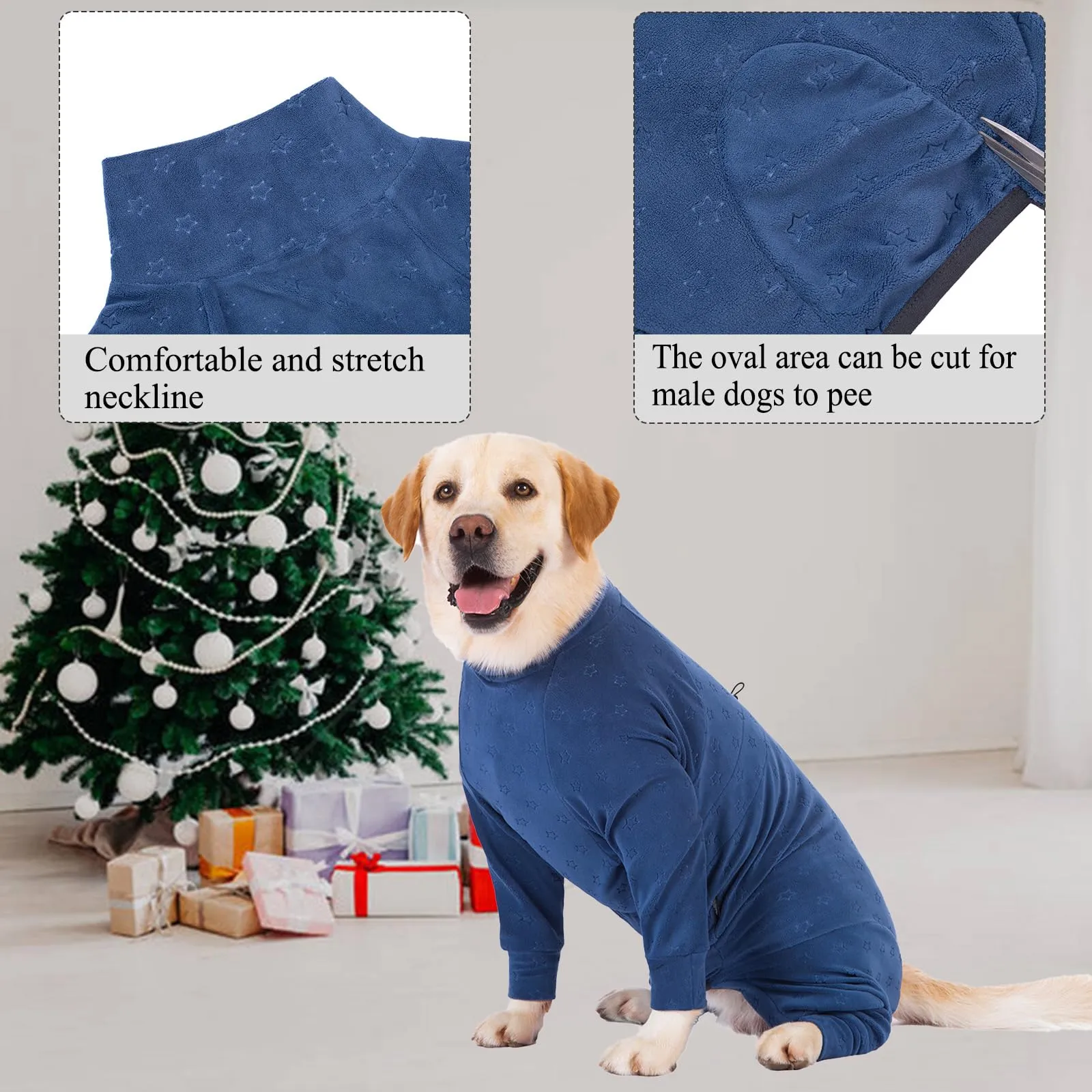 Cyponpy Cappotto per Cani in Rilievo - Maglione Caldo in Pile per Cani di Taglia Media e Grande per l'Inverno - immagine 2