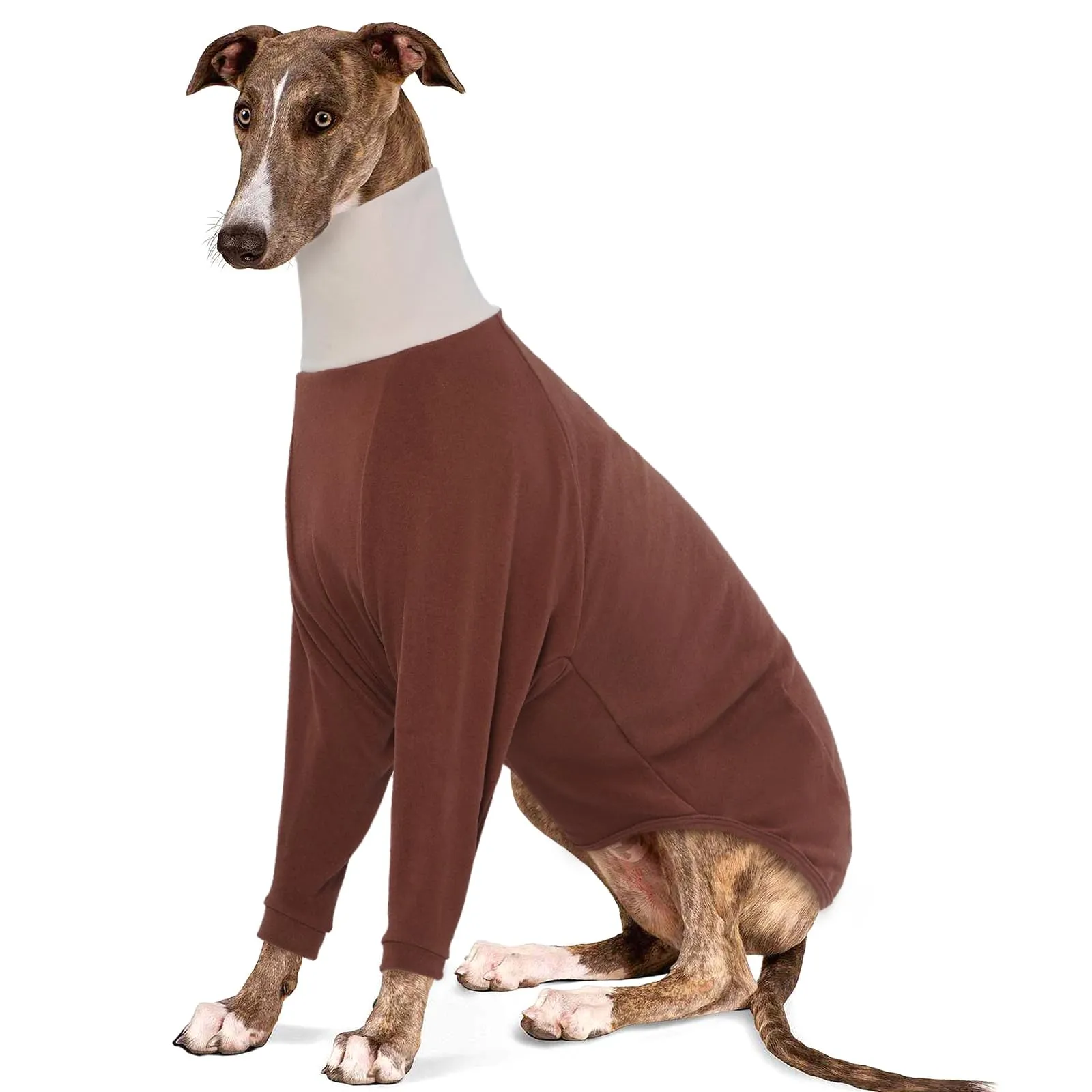 IECOii Maglia per Levriero, Maglia a Collo Alto per Levriero Italiano, Felpa in Pile per Levriero, Giacca in Pile per Levriero, Maglia per Levriero Whippet, Tuta in Pile per Cane Whippet, Lurcher - immagine 1