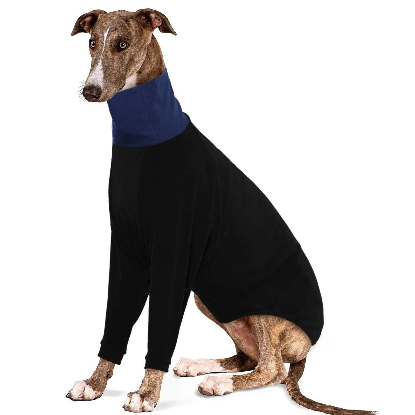 IECOii Maglia per Levriero, Maglia Termica con Collo Alto per Levriero Italiano, Maglione in Pile per Levriero da Inverno, Maglia in Pile per Levriero Whippet, Tuta in Pile per Cane da Levriero per - immagine 1