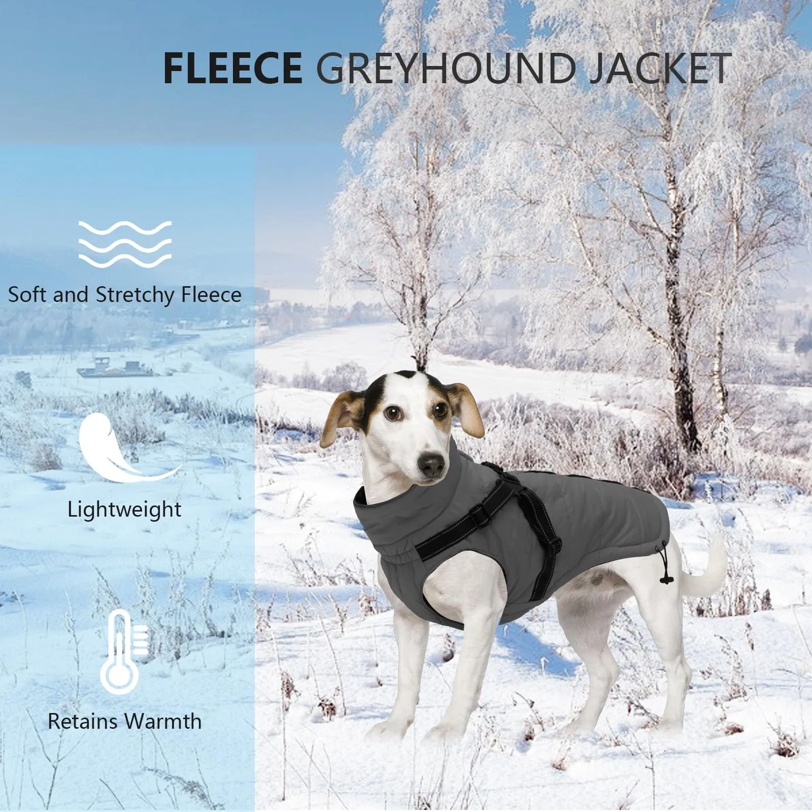Cappotti per cani impermeabili con imbracatura invernale caldo cappotto - immagine 5