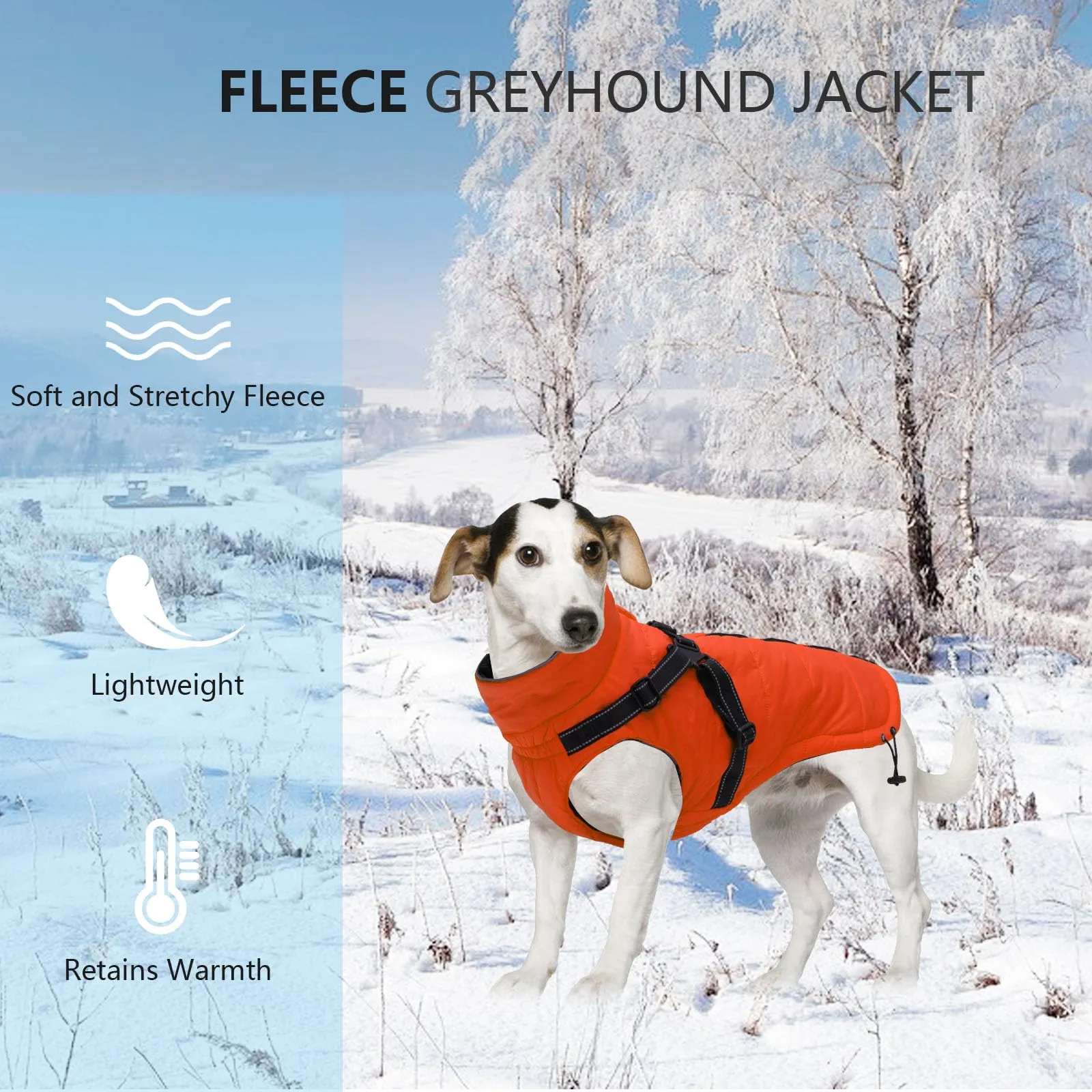 Cappotti per cani impermeabili con imbracatura invernale caldo cappotto - immagine 5