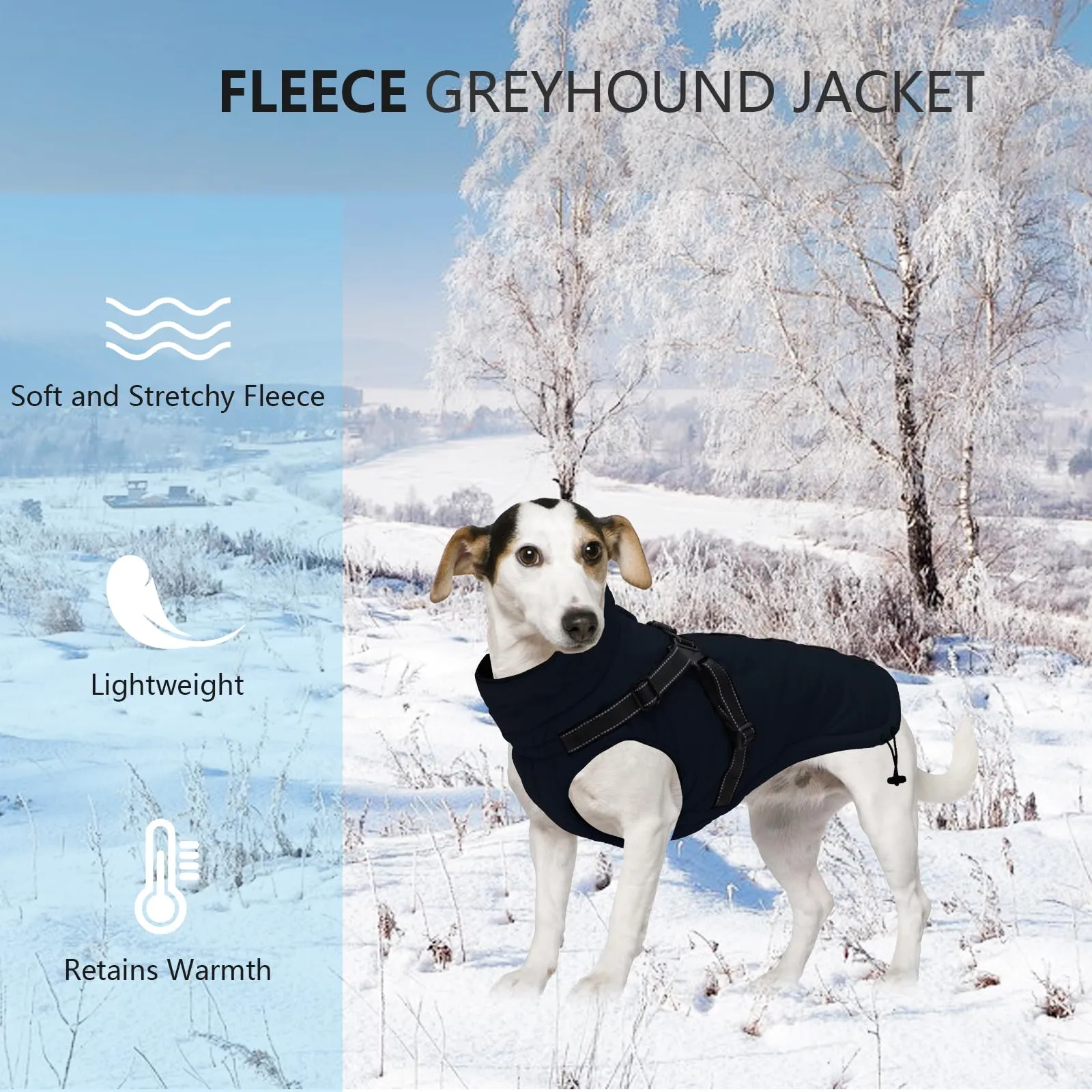 Cappotti per cani impermeabili con imbracatura invernale caldo cappotto - immagine 5