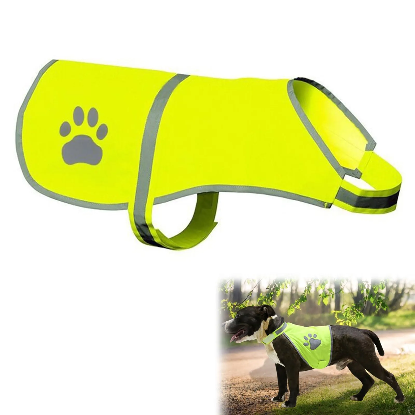 Gilet Catarifrangente per Cane,Sicurezza Maglia del Cane,Dog Giubbotto Riflettente di Sicurezza,Costume Riflettente per Cani,Per Cani Mantiene Vostro Visibile Sicuro Auto Incidenti Da Caccia(L) - immagine 1