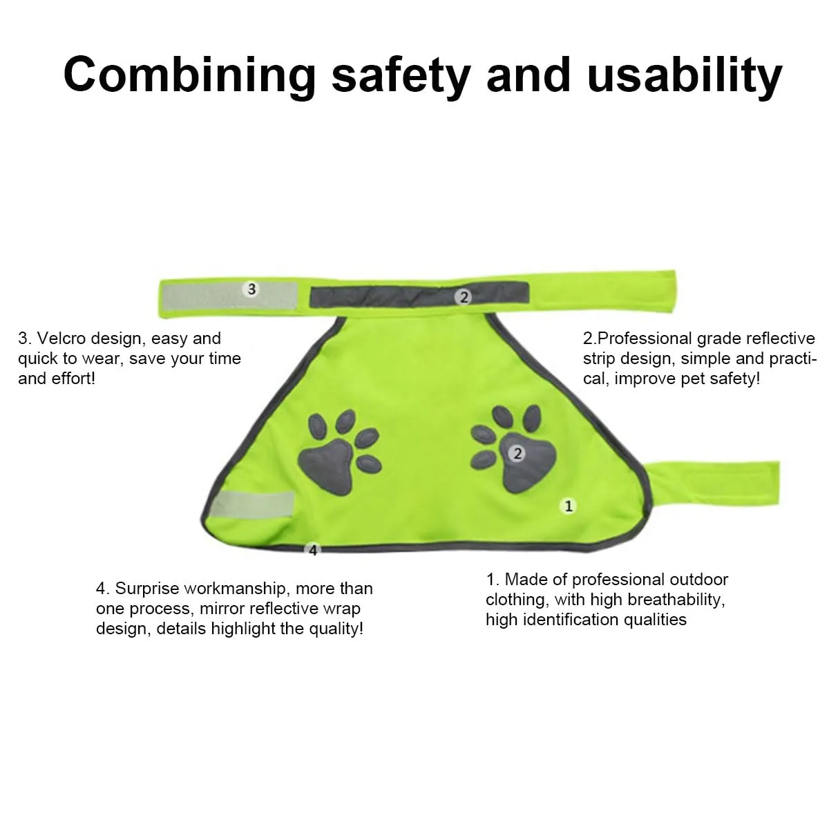 Gilet Catarifrangente per Cane,Sicurezza Maglia del Cane,Dog Giubbotto Riflettente di Sicurezza,Costume Riflettente per Cani,Per Cani Mantiene Vostro Visibile Sicuro Auto Incidenti Da Caccia(L) - immagine 3