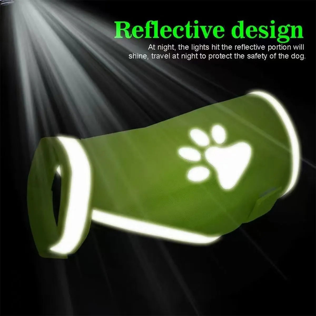 Gilet Catarifrangente per Cane,Sicurezza Maglia del Cane,Dog Giubbotto Riflettente di Sicurezza,Costume Riflettente per Cani,Per Cani Mantiene Vostro Visibile Sicuro Auto Incidenti Da Caccia(L) - immagine 6