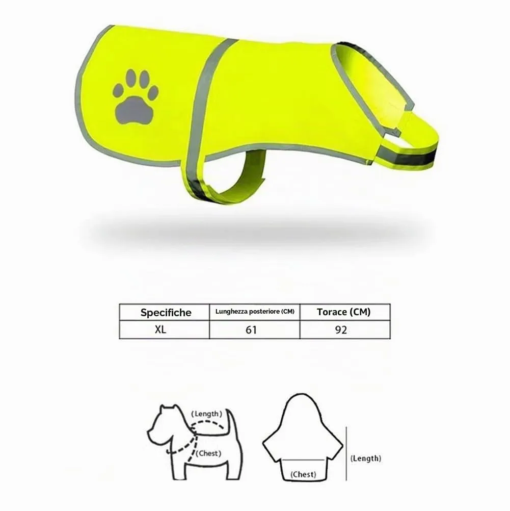 Gilet Catarifrangente per Cane,Sicurezza Maglia del Cane,Dog Giubbotto Riflettente di Sicurezza,Costume Riflettente per Cani,Per Cani Mantiene Vostro Visibile Sicuro Auto Incidenti Da Caccia(XL) - immagine 2