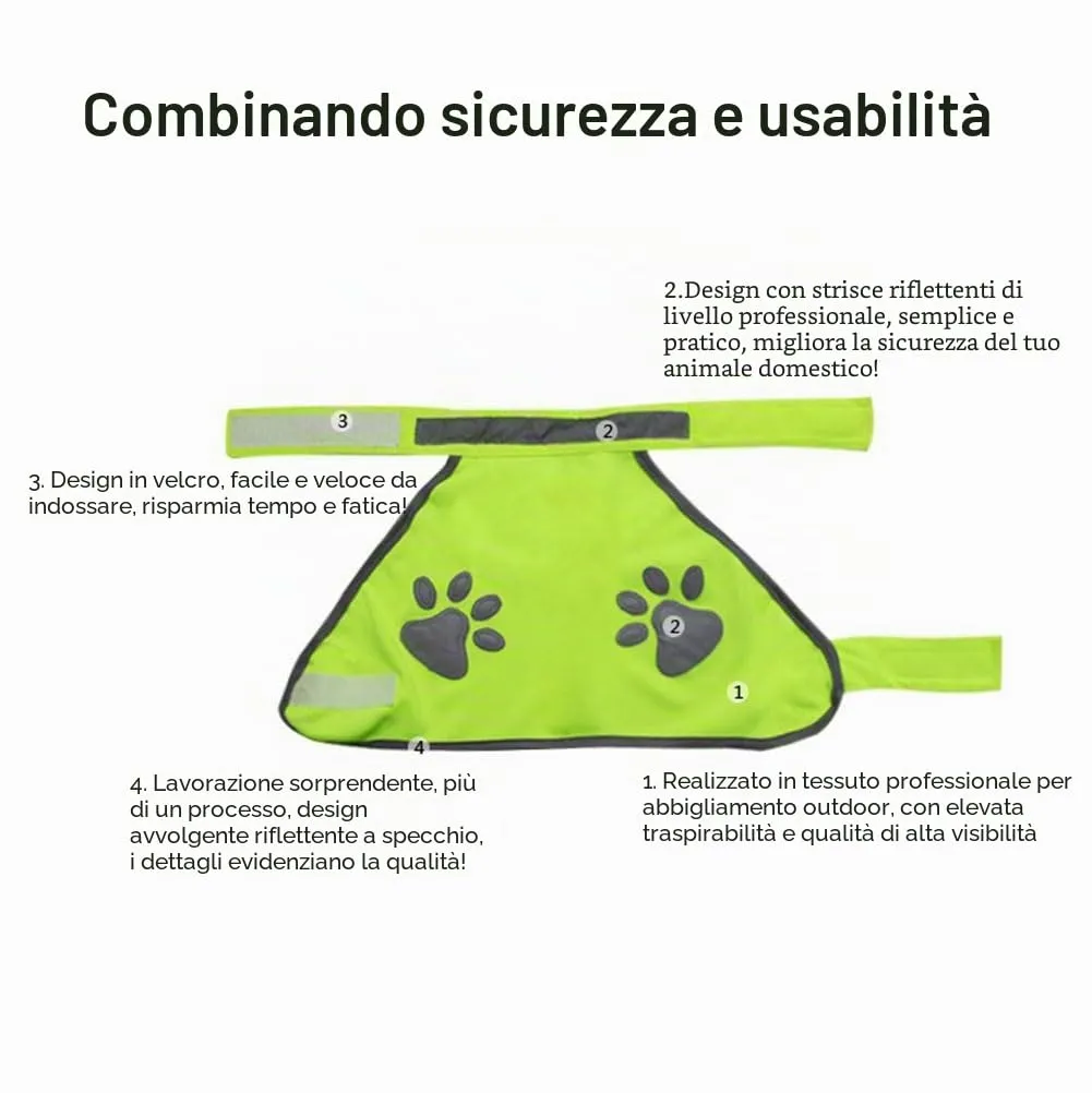 Gilet Catarifrangente per Cane,Sicurezza Maglia del Cane,Dog Giubbotto Riflettente di Sicurezza,Costume Riflettente per Cani,Per Cani Mantiene Vostro Visibile Sicuro Auto Incidenti Da Caccia(XL) - immagine 3