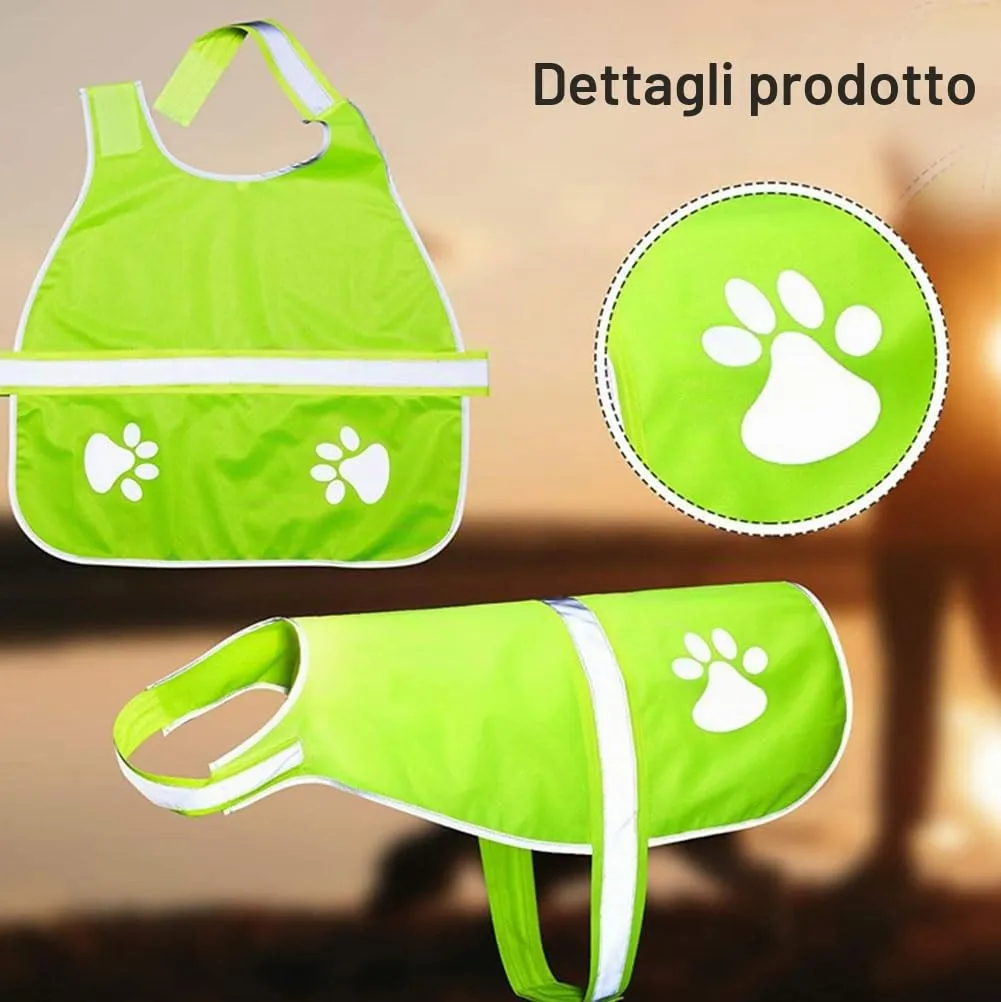 Gilet Catarifrangente per Cane,Sicurezza Maglia del Cane,Dog Giubbotto Riflettente di Sicurezza,Costume Riflettente per Cani,Per Cani Mantiene Vostro Visibile Sicuro Auto Incidenti Da Caccia(XL) - immagine 4