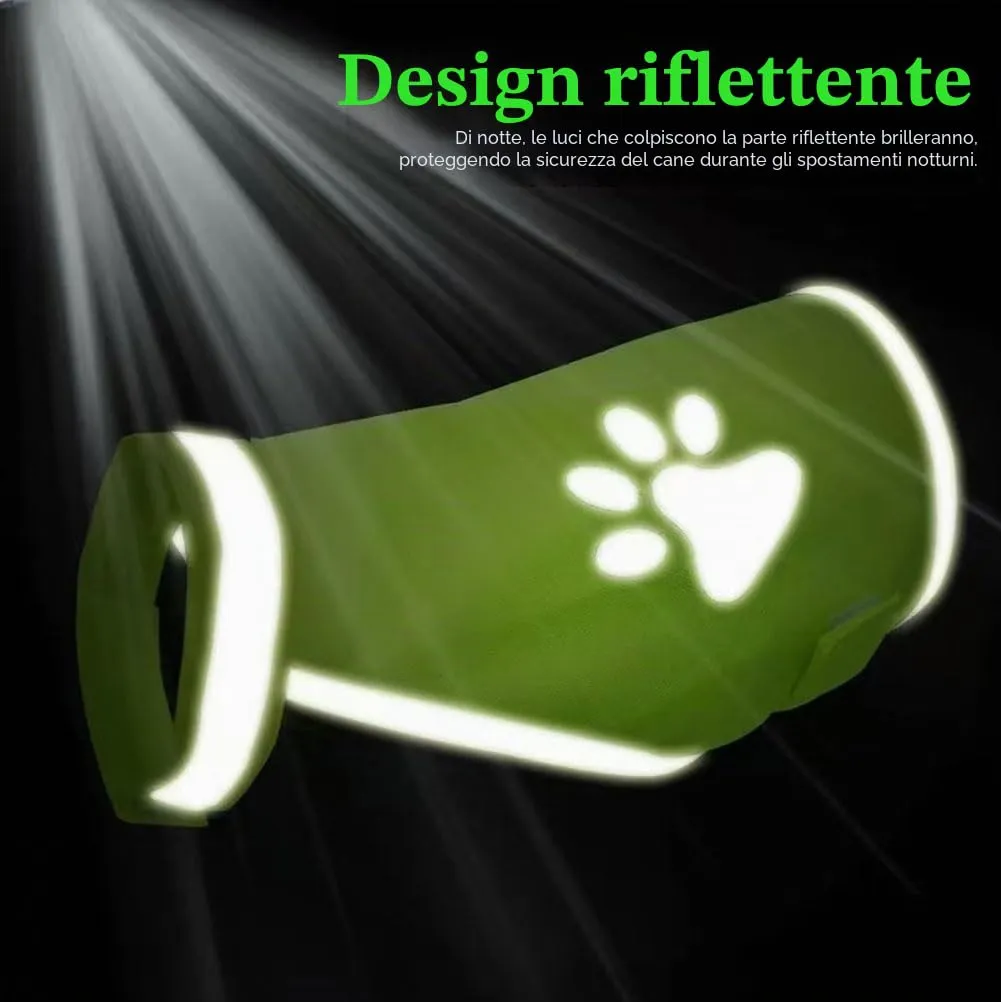Gilet Catarifrangente per Cane,Sicurezza Maglia del Cane,Dog Giubbotto Riflettente di Sicurezza,Costume Riflettente per Cani,Per Cani Mantiene Vostro Visibile Sicuro Auto Incidenti Da Caccia(XL) - immagine 6