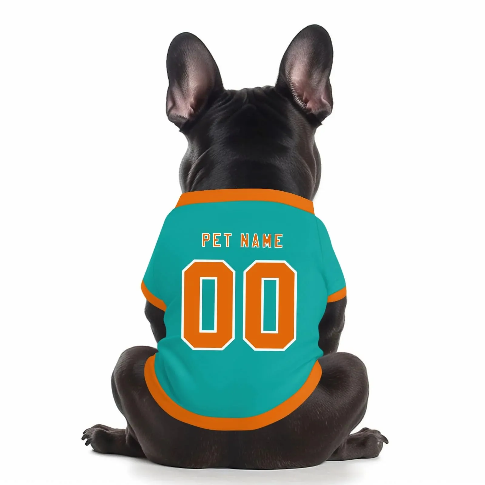 Camicia da cane semplice per cani di piccola, media e grande taglia Maglia da calcio per cani personalizzata con nome, numero, logo, maglie sportive personalizzate per animali domestici A12 - immagine 1