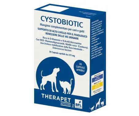 CYSTOBIOTIC THERAPET 30CPS -Mangime Complementare, Vie Urinarie, Cani e Gatti - immagine 1